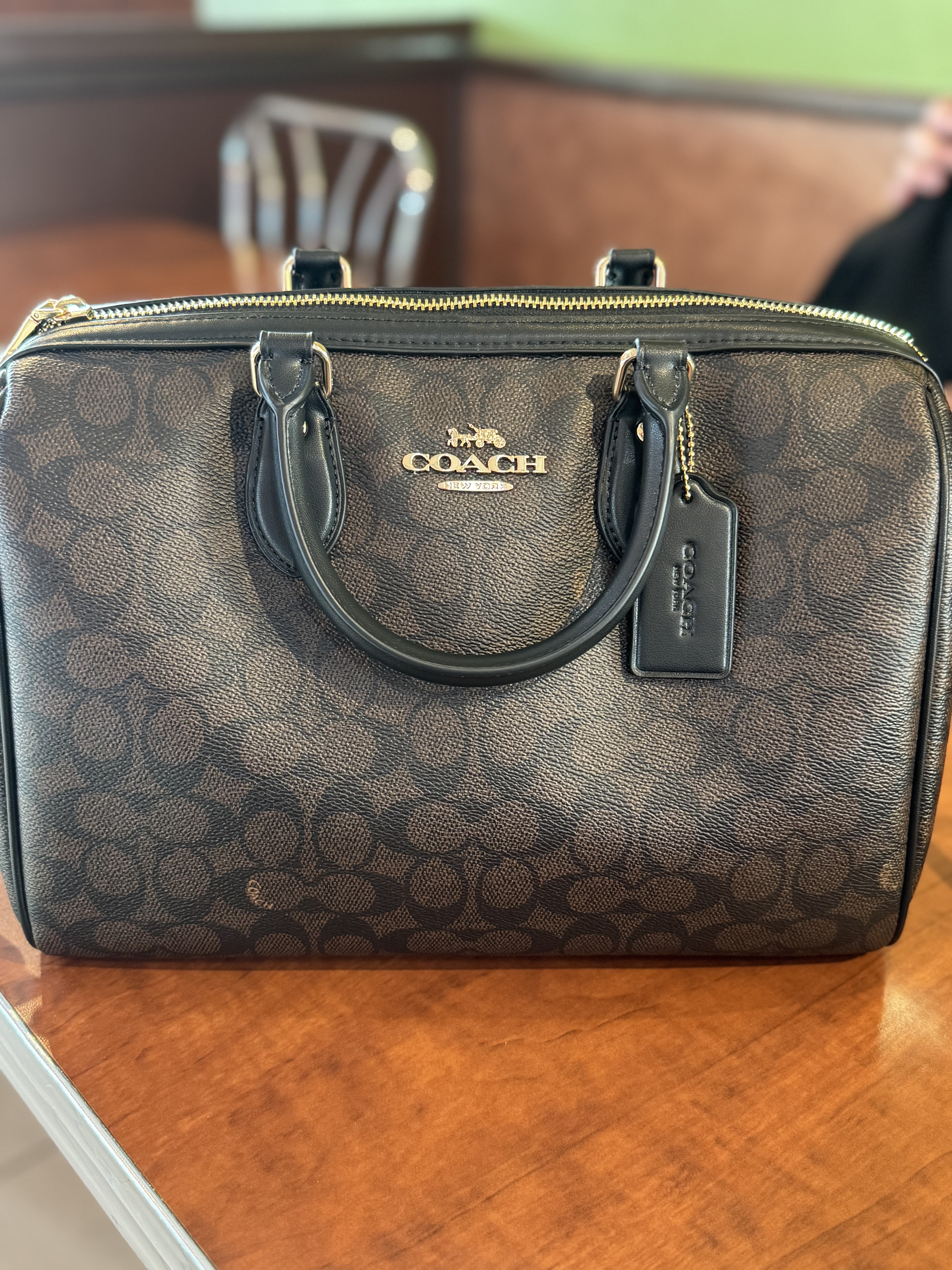 COACH® Outlet | Rowan Large Satchel Bag In Signature Canvas