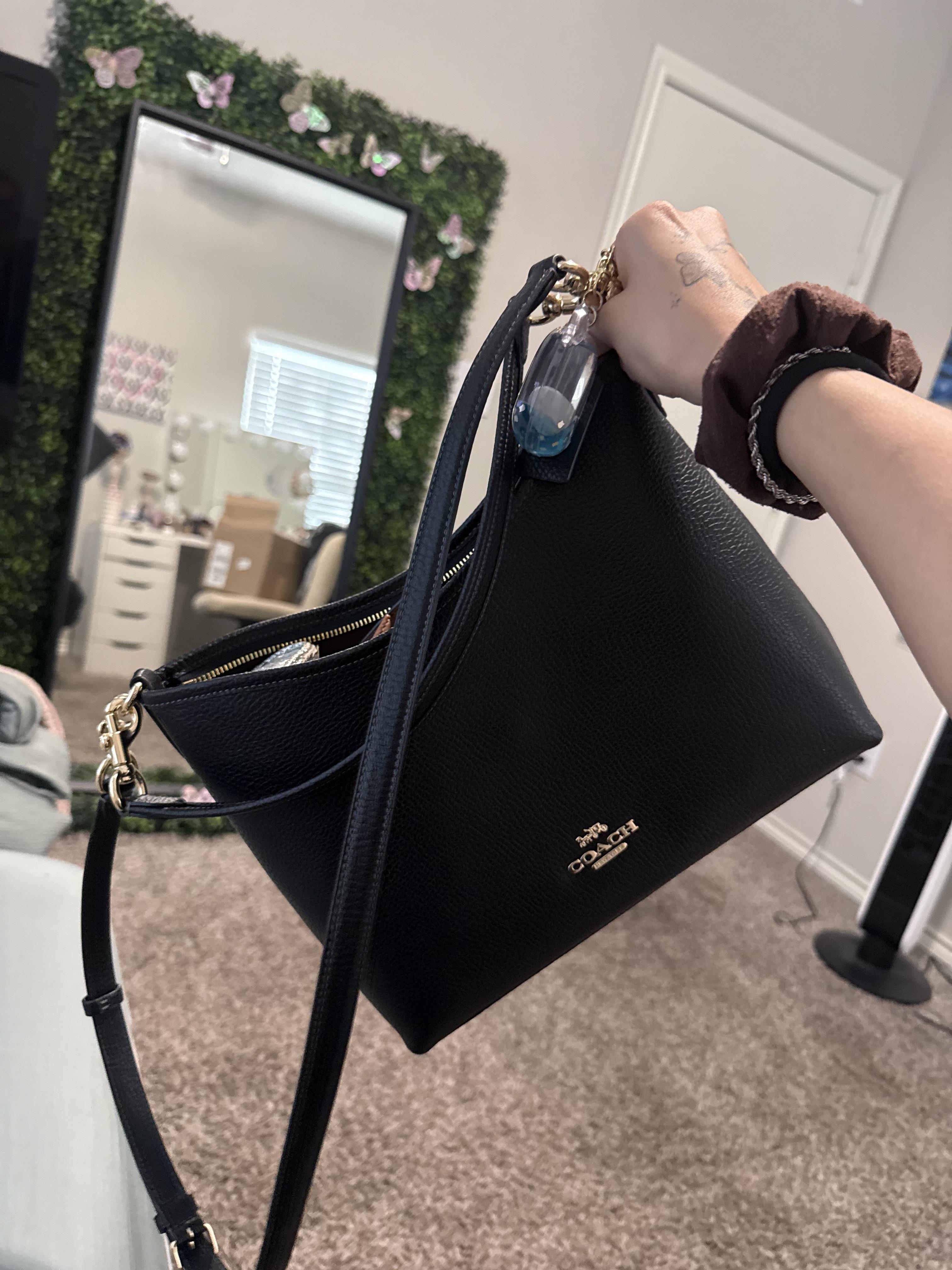 バッグ COACH shoulder bag leather with charm Coach Shoulder Bag: Celestial Charm