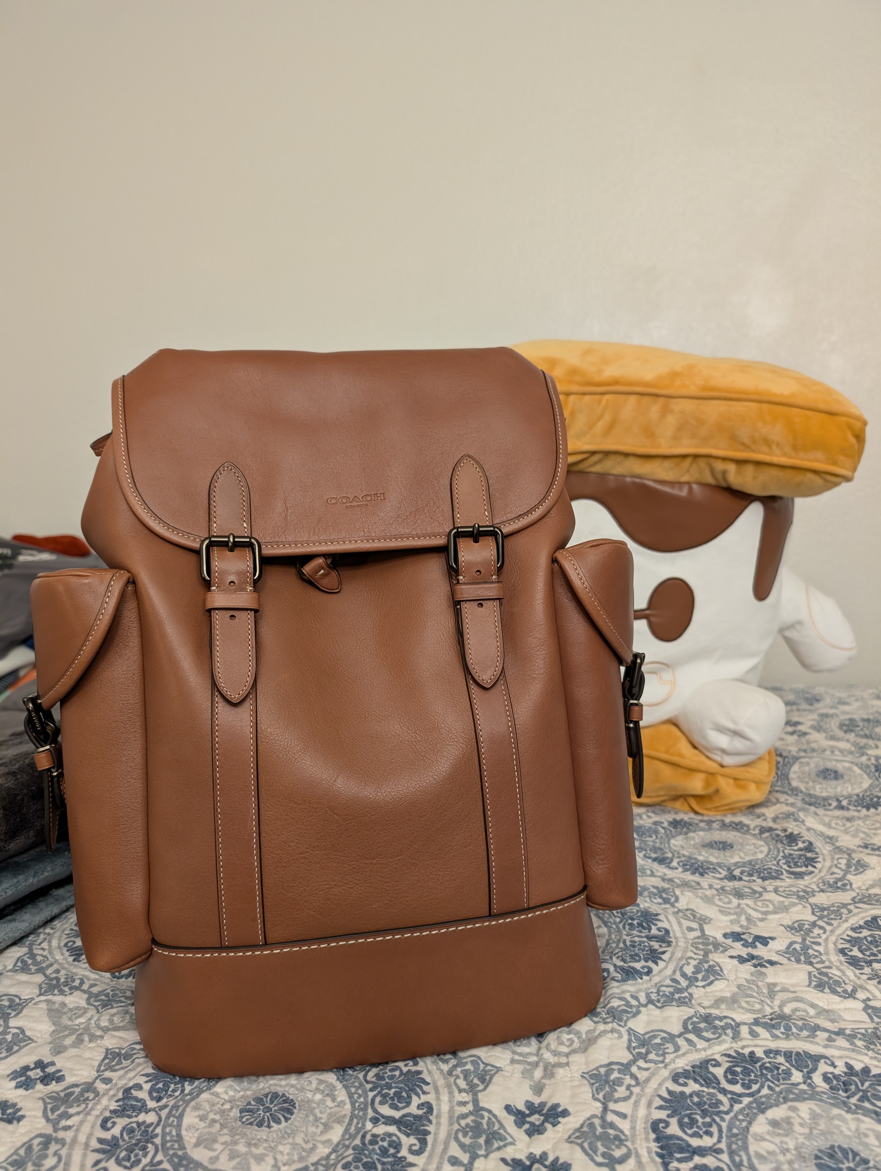 COACH® Outlet | Hitch Backpack In Micro Signature Jacquard