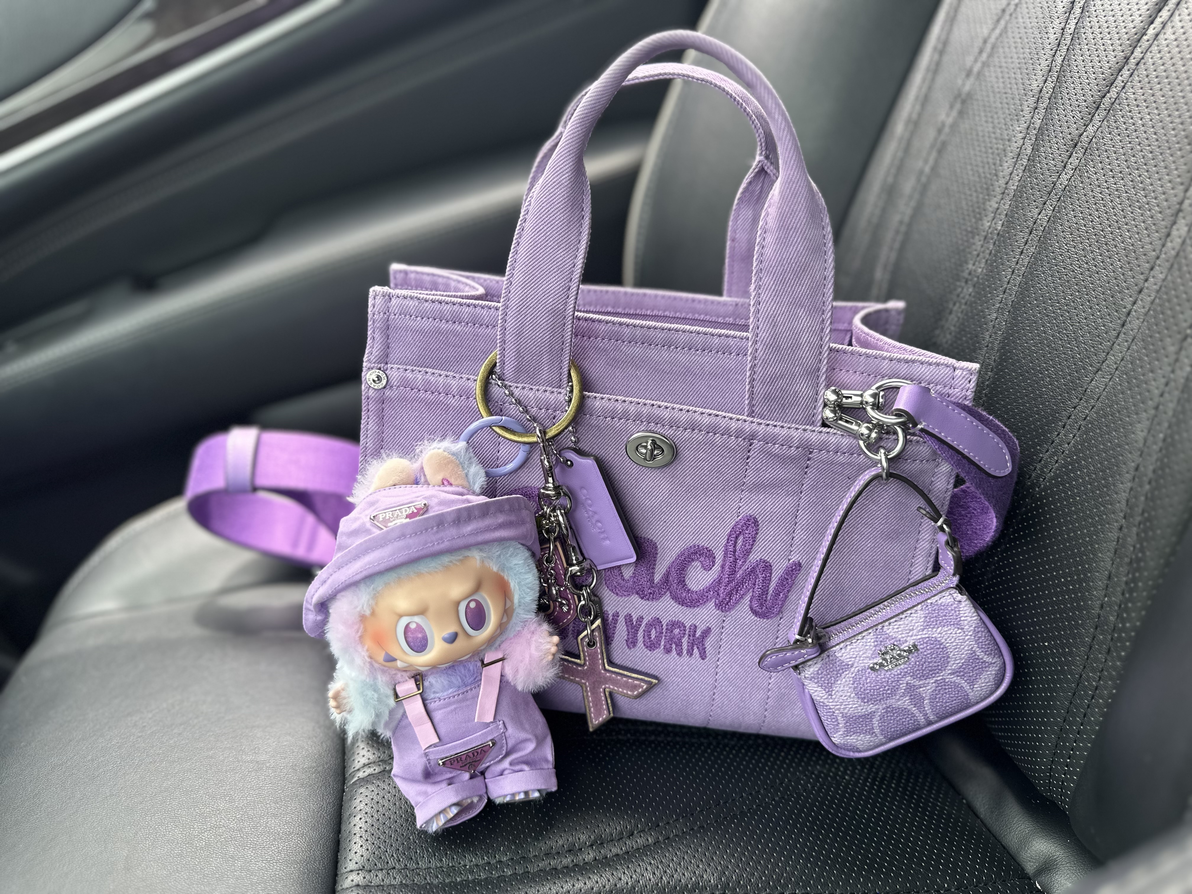 COACH® Outlet | Mini Nolita Bag Charm In Signature Canvas