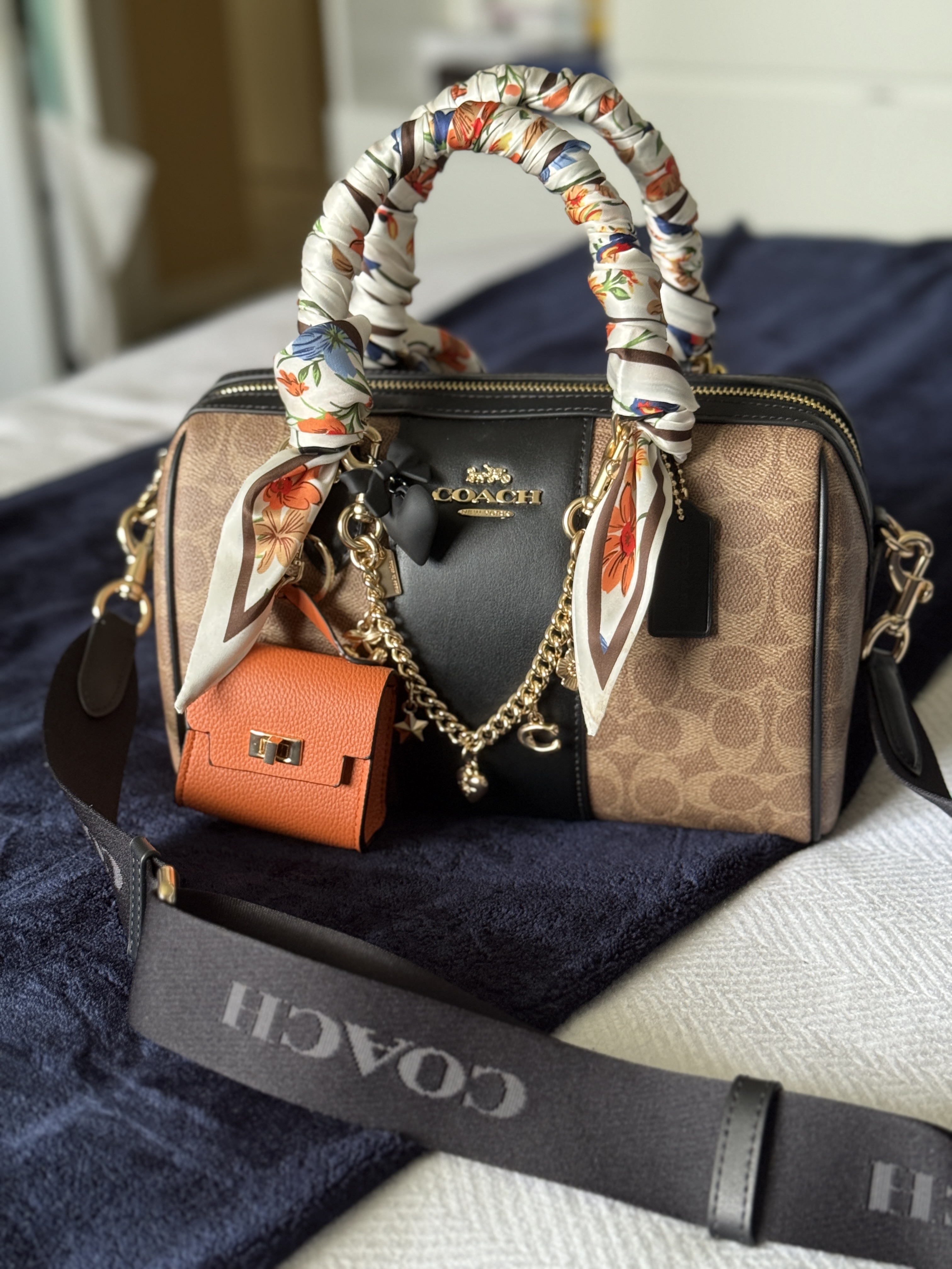 【SALE】COACH＊Rowan Satchel＊2way＊ミニボストンバッグ SALE】COACH＊Rowan Satchel＊2way＊ミニボストンバッグ Coach