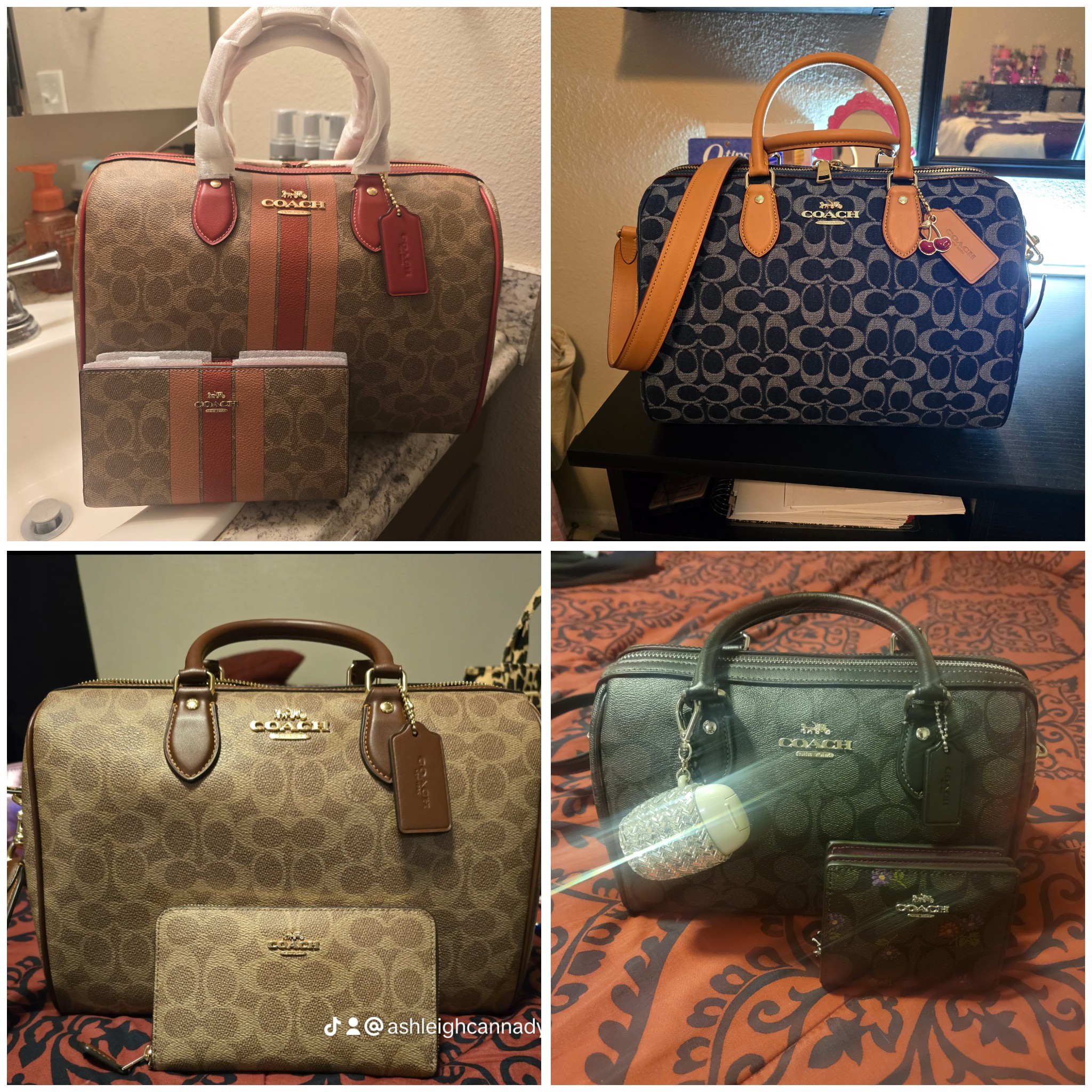 COACH® Outlet | Rowan Large Satchel Bag In Signature Canvas