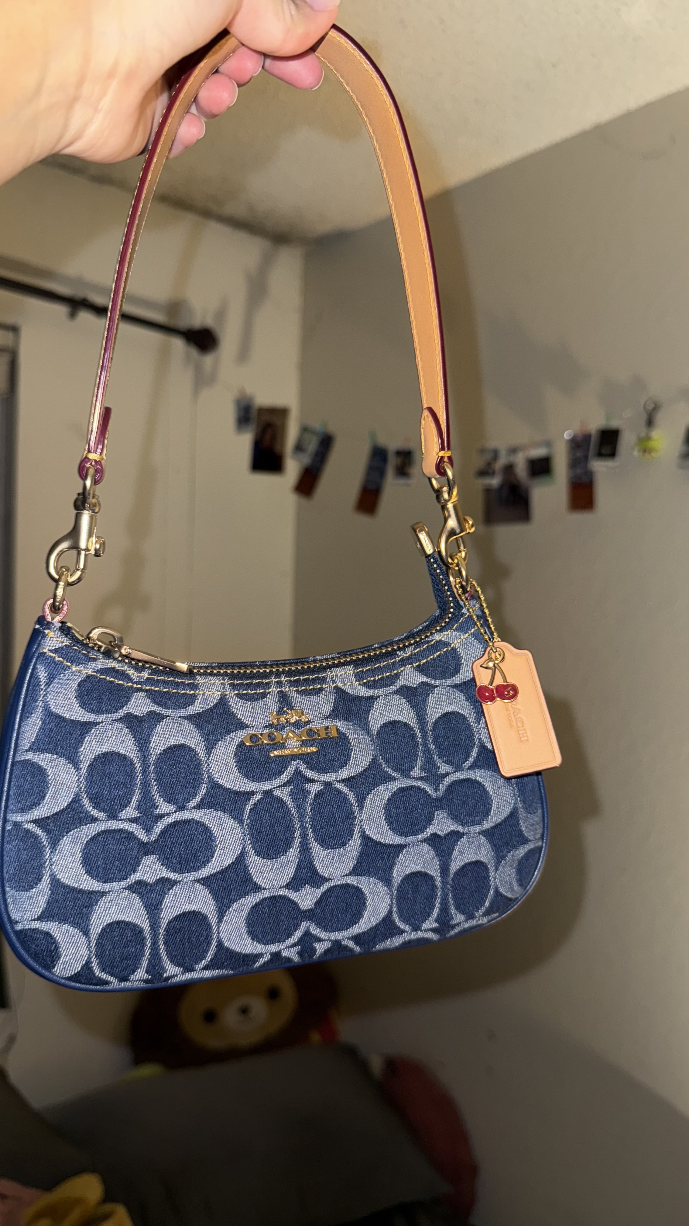 バッグ Coach Legacy Signature Denim Mini Bag Mini bag Coach Navy in Denim - Jeans - 52635624