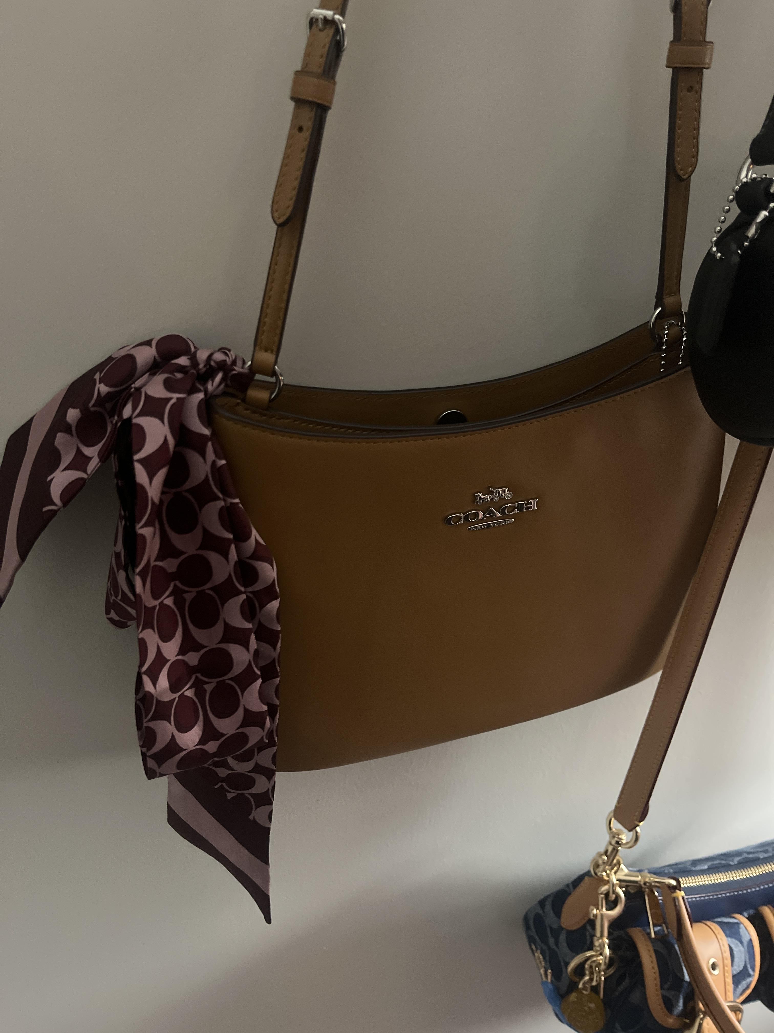 COACH® Outlet | Signature Print Silk Skinny Scarf