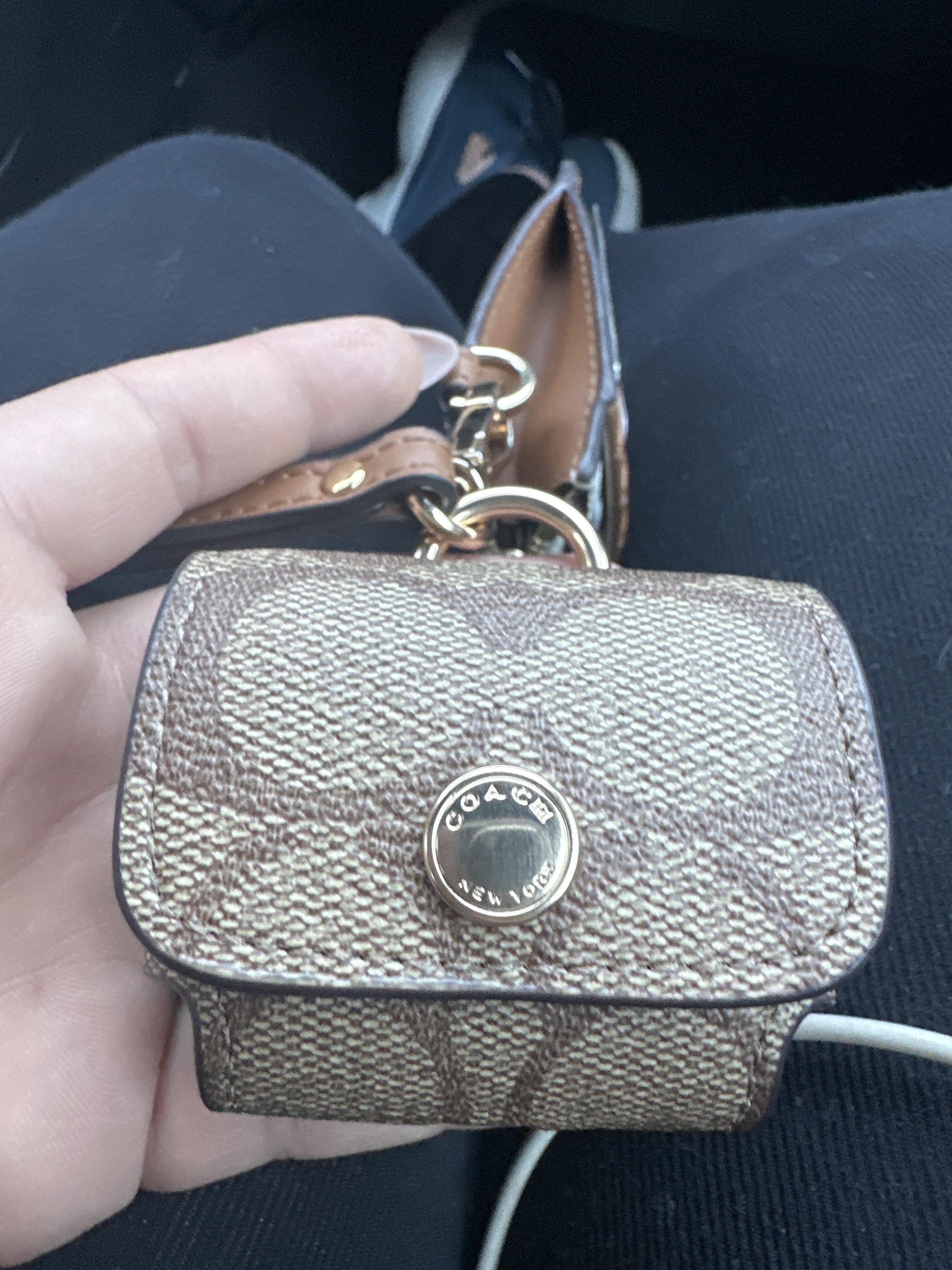 COACH® Outlet | Large Wireless Earbud Case In Signature Canvas