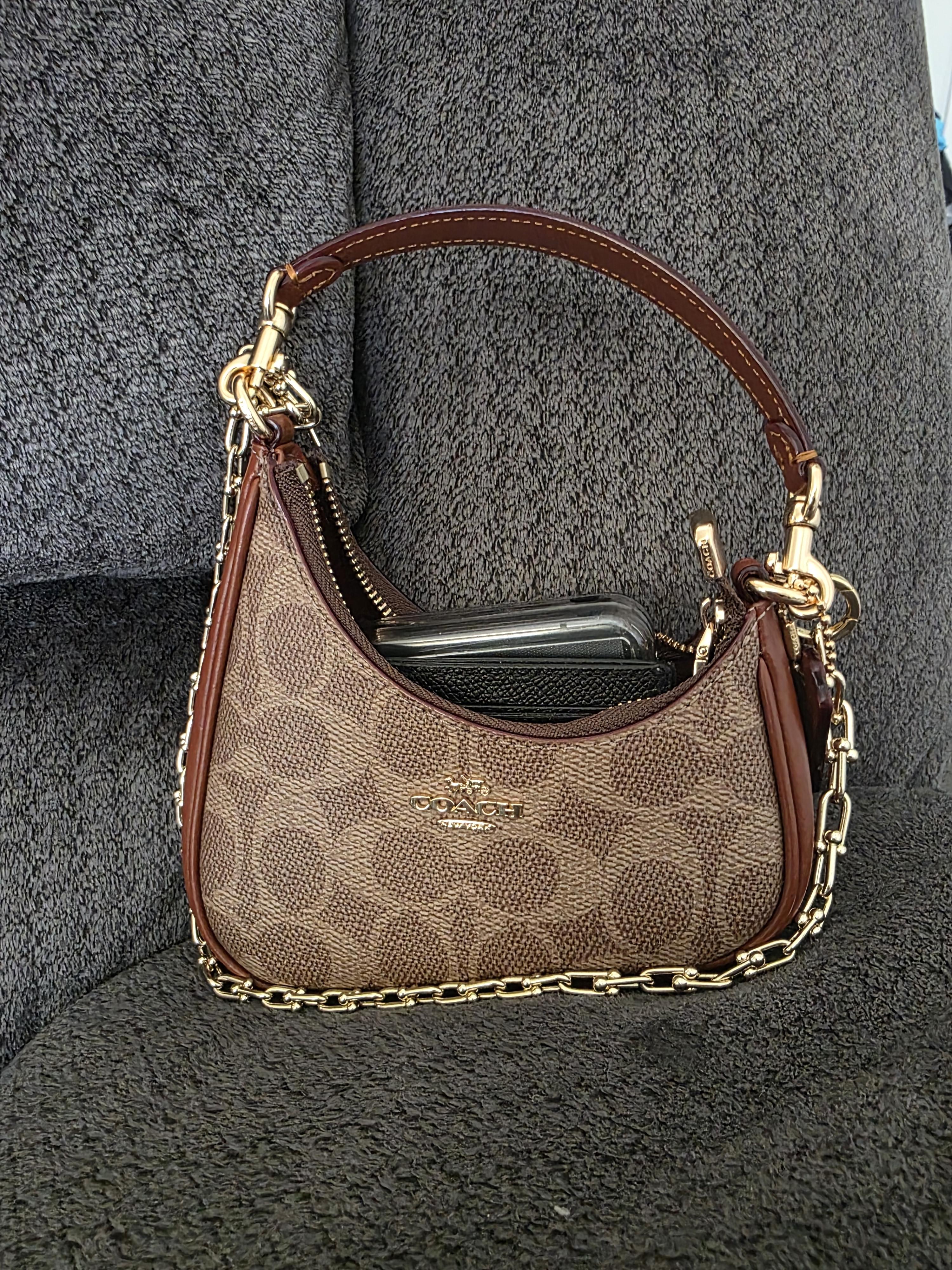 日本未入荷 Coach Mini Twisted Teri Bag Charm COACH® Outlet | Mini Twisted Teri Bag Charm In Signature Canvas
