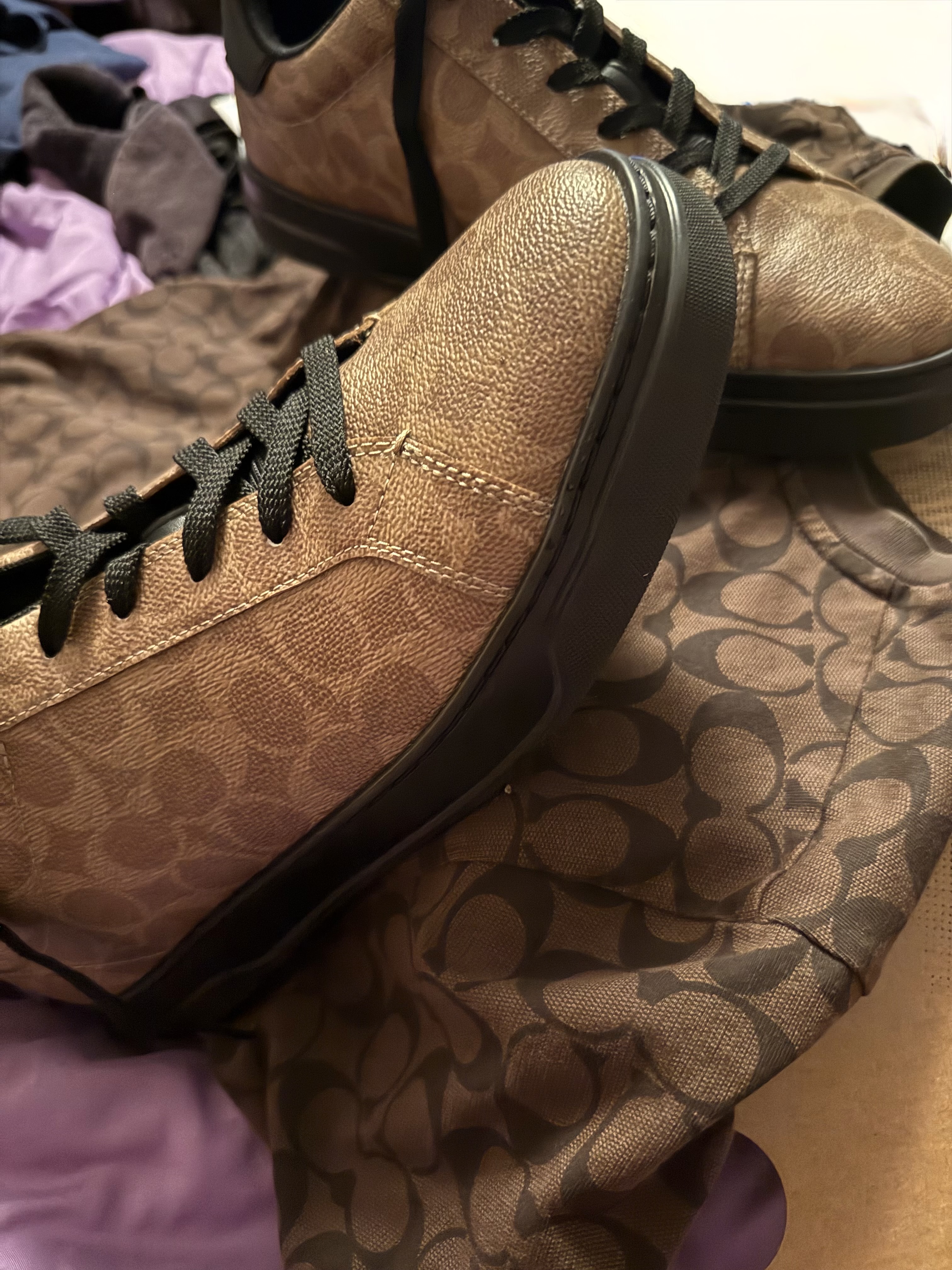 【Coach】High Line Sneaker In Signature Canvas With Snoopy COACH® Outlet | Coach X Peanuts High Line Sneaker In