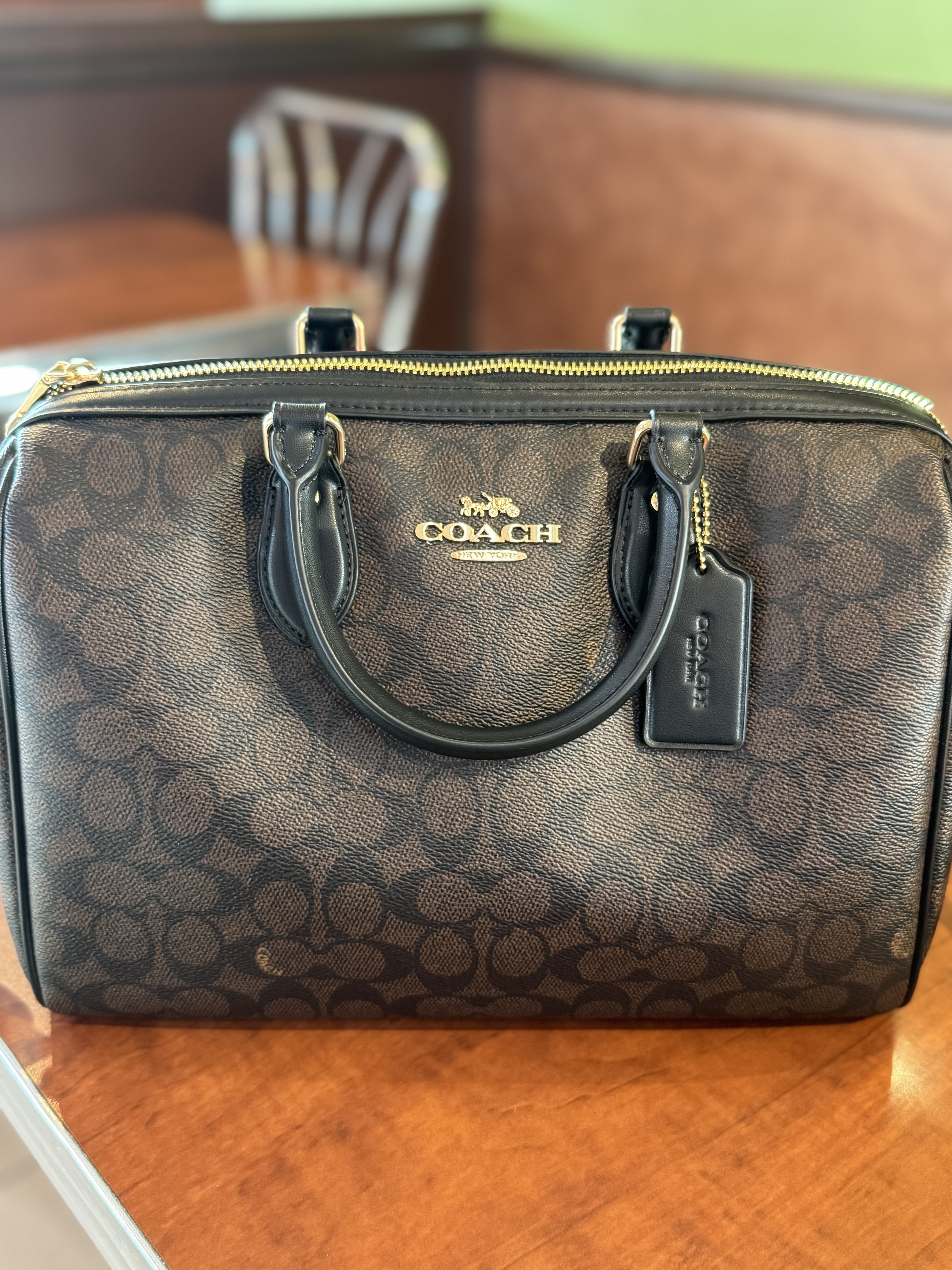 COACH® Outlet | Rowan Large Satchel Bag In Signature Canvas