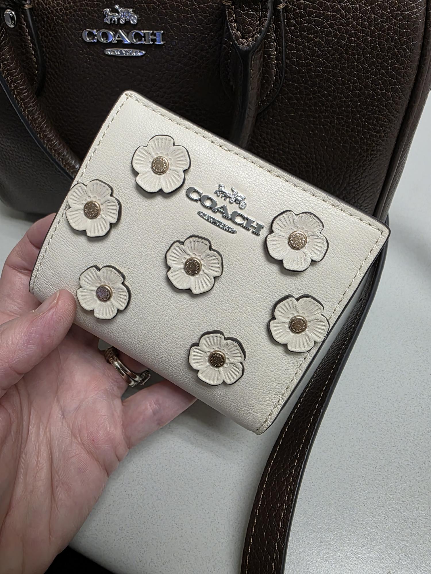 COACH® Outlet | Snap Wallet With Butterfly Print