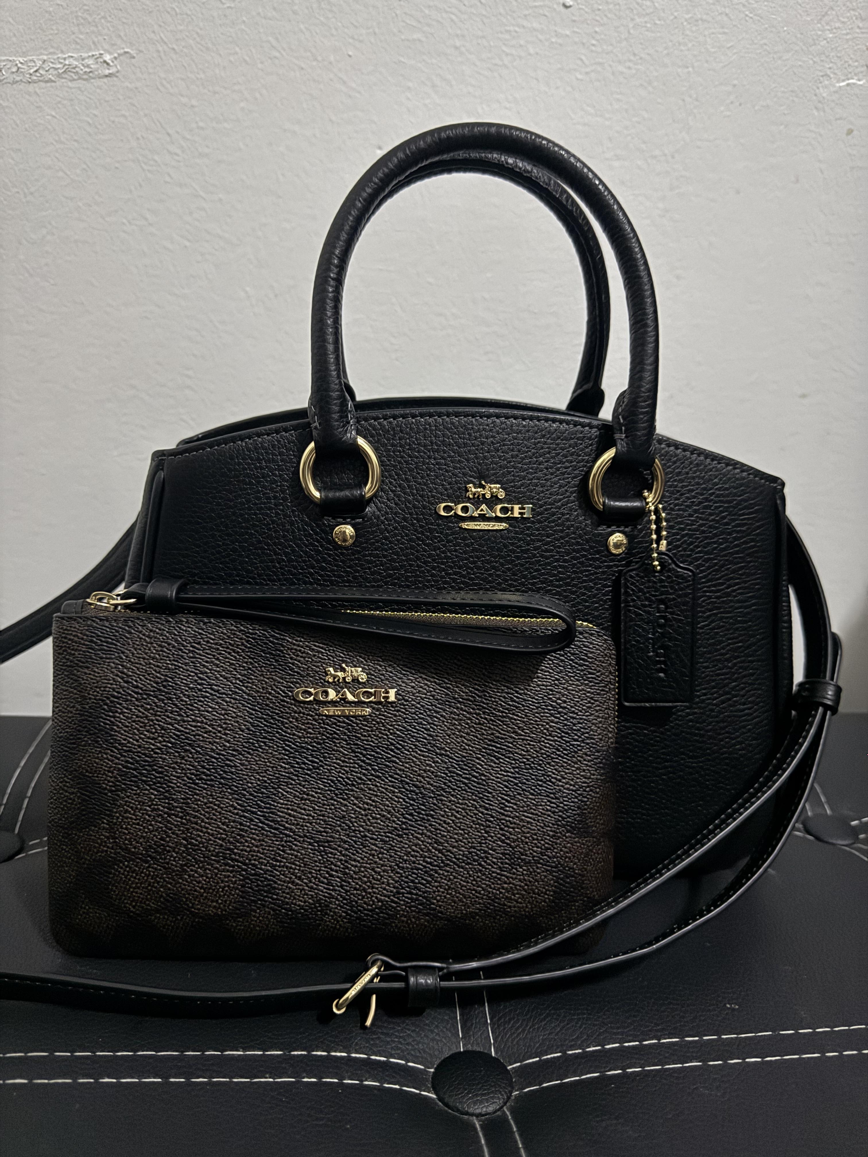 COACH® Outlet | Large Corner Zip Wristlet In Signature Canvas