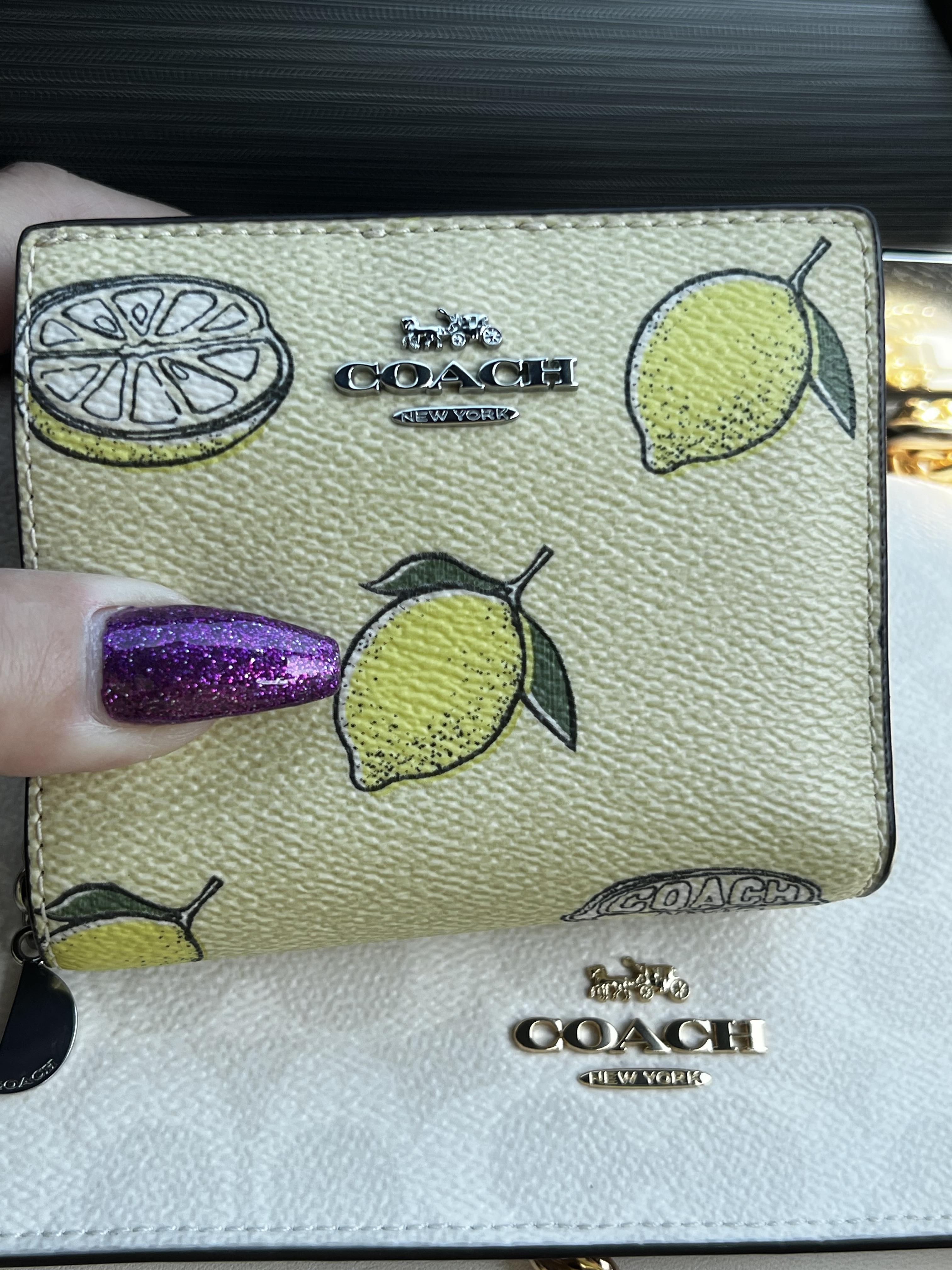 折りたたみ財布 COACH Snap Wallet With Butterfly Print   CAP10 COACH® Outlet | Snap Wallet With Butterfly Print