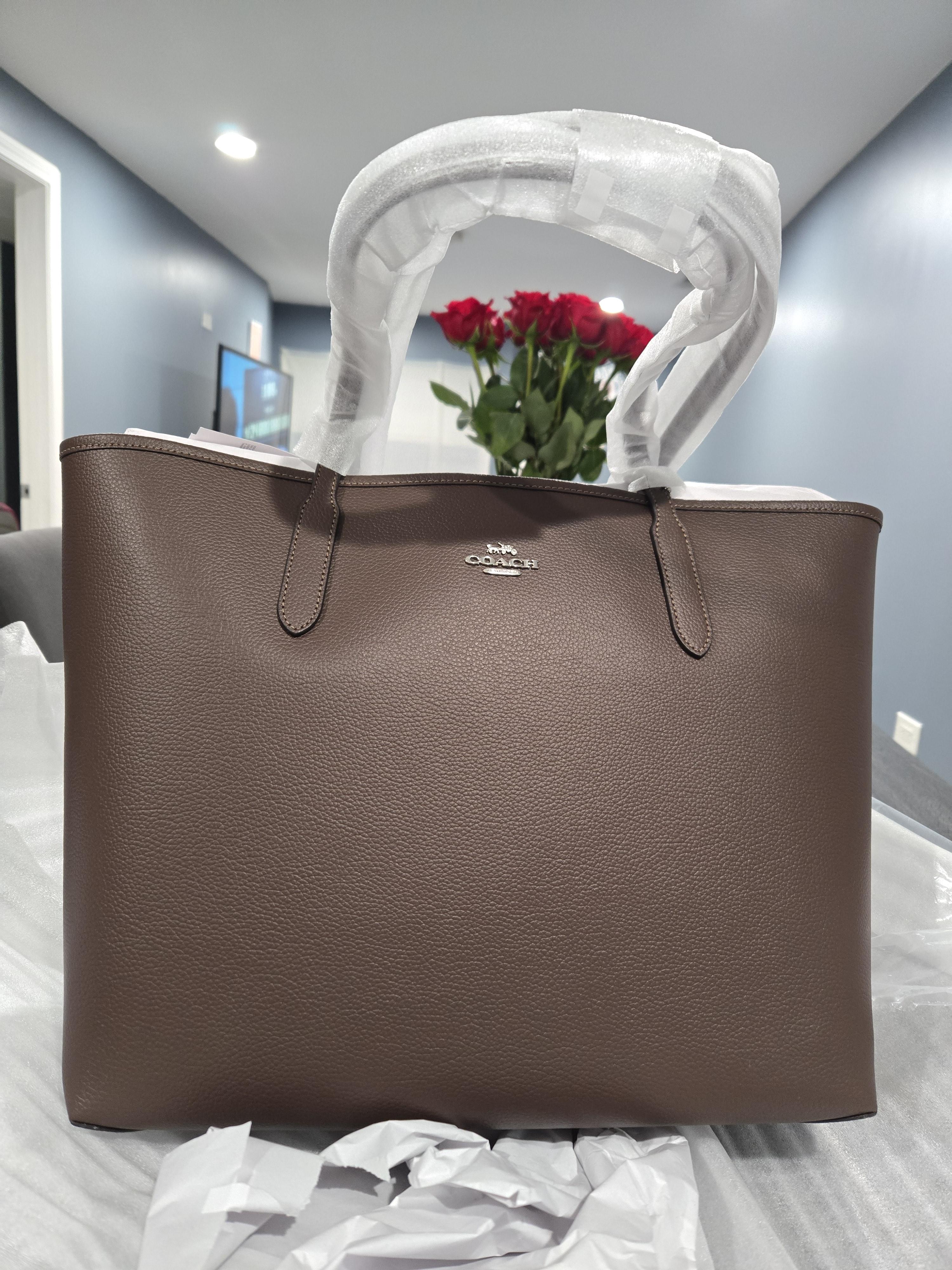 COACH® Outlet | City Tote Bag In Signature Canvas With Cherry Print 