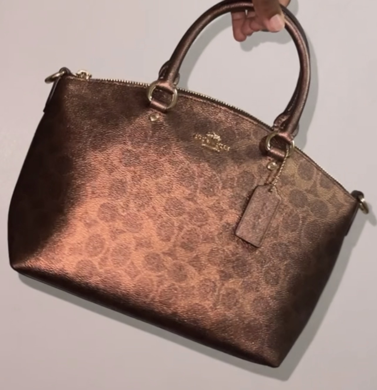 COACH® Outlet | Sadie Satchel Bag In Signature Canvas