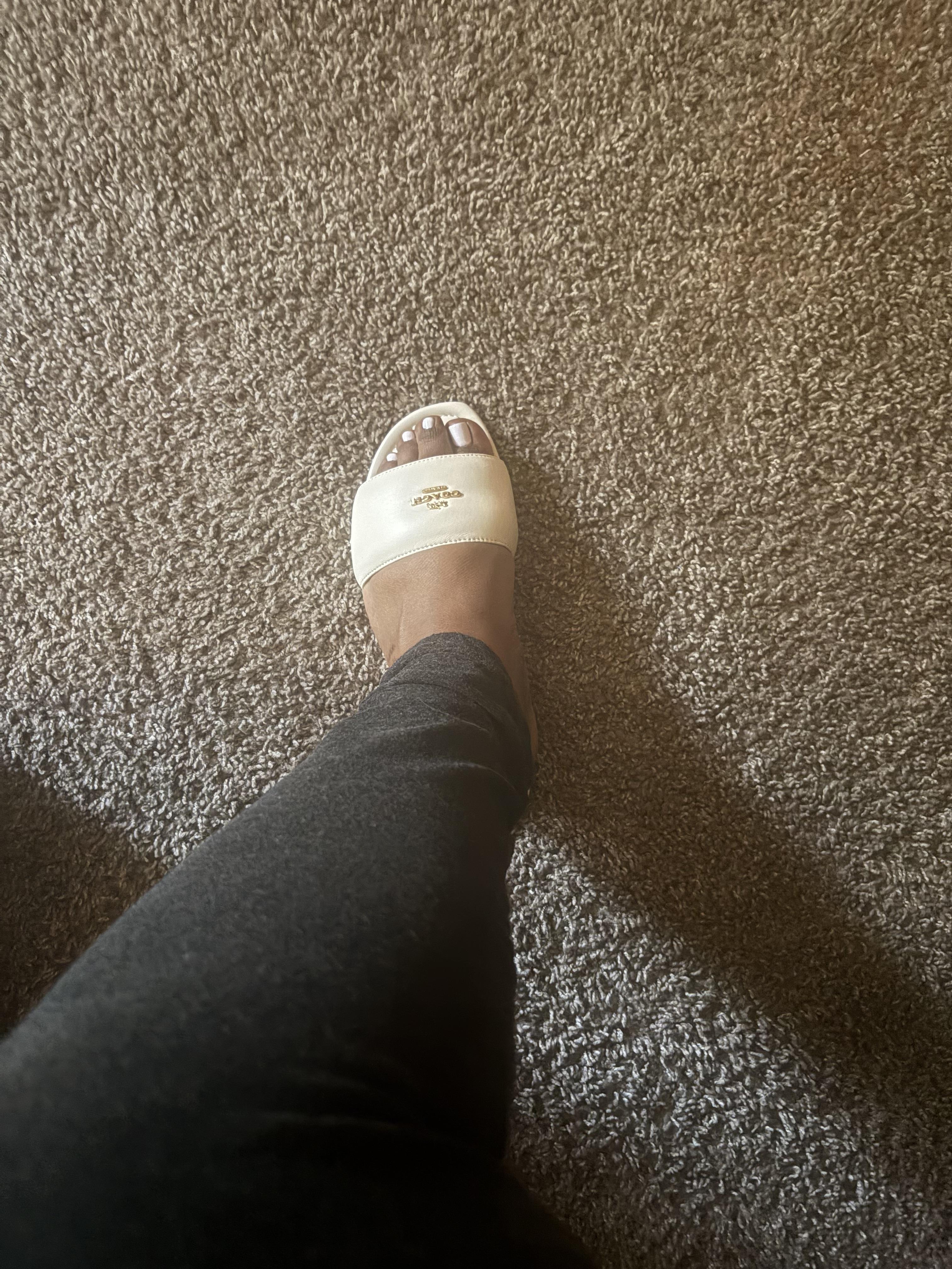 COACH® Outlet | Slide Sandal With Tea Rose
