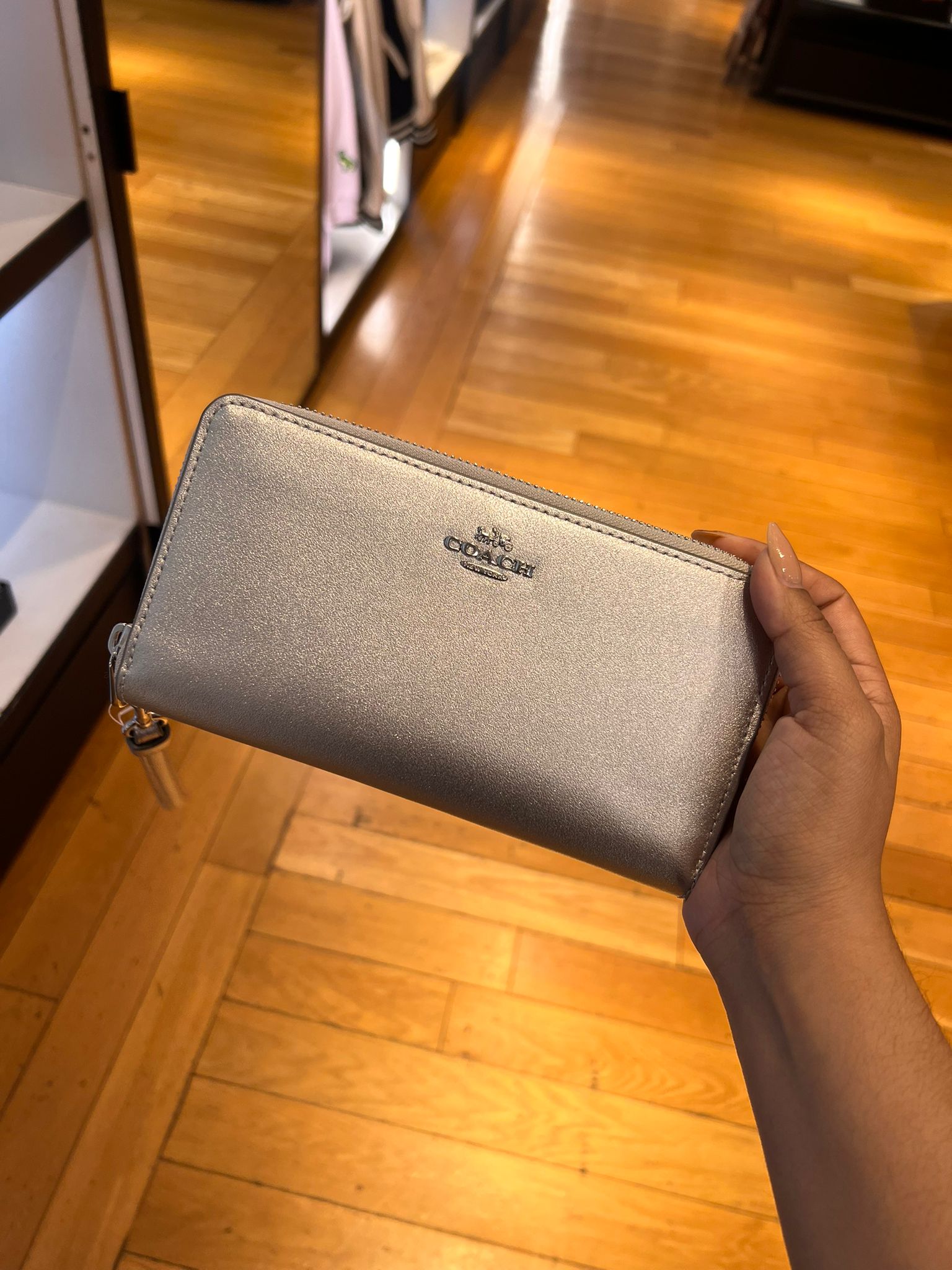 COACH® Outlet | Long Zip Around Wallet In Signature Leather