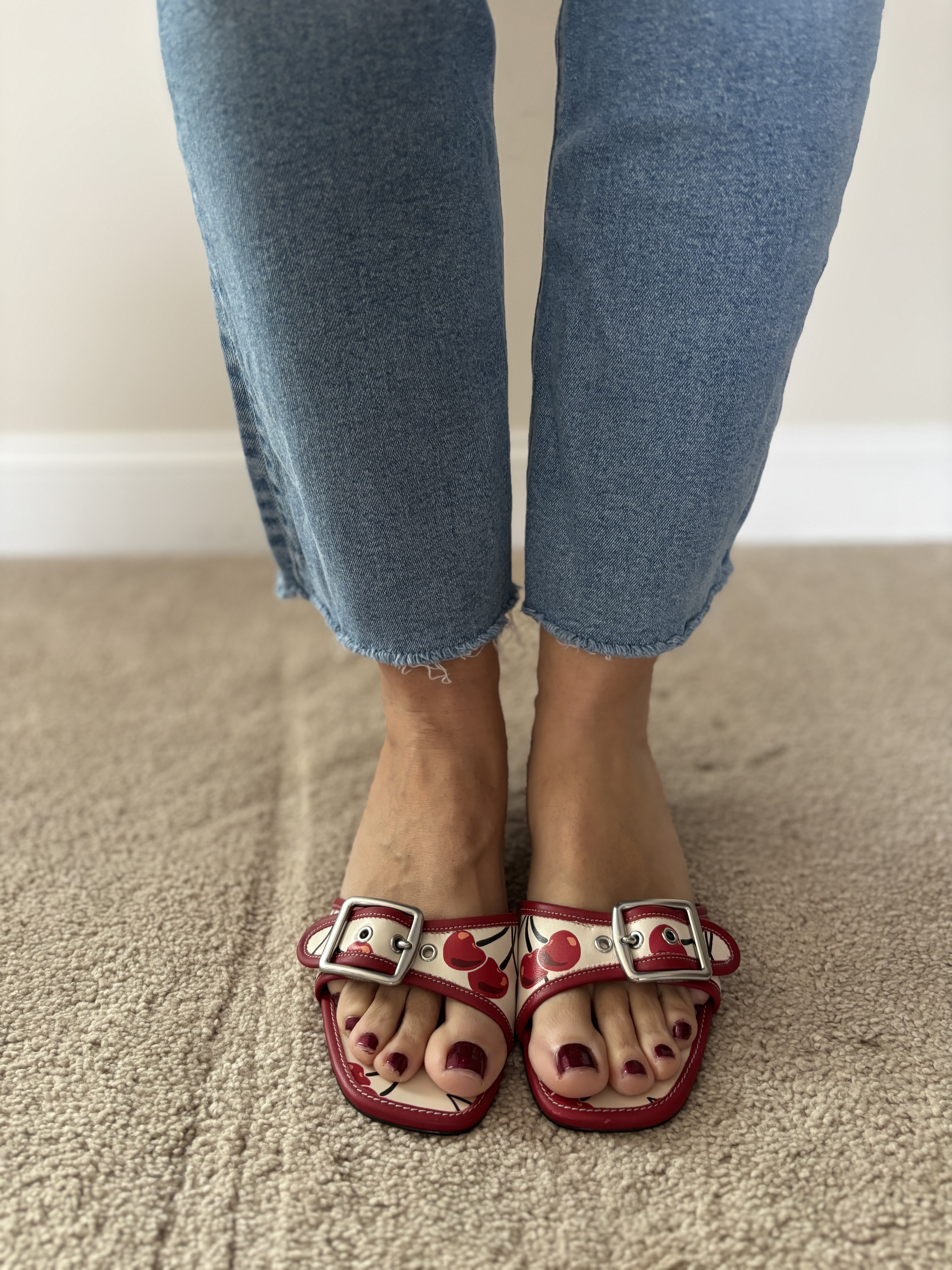 COACH® Outlet | Margot Sandal With Cherry Print