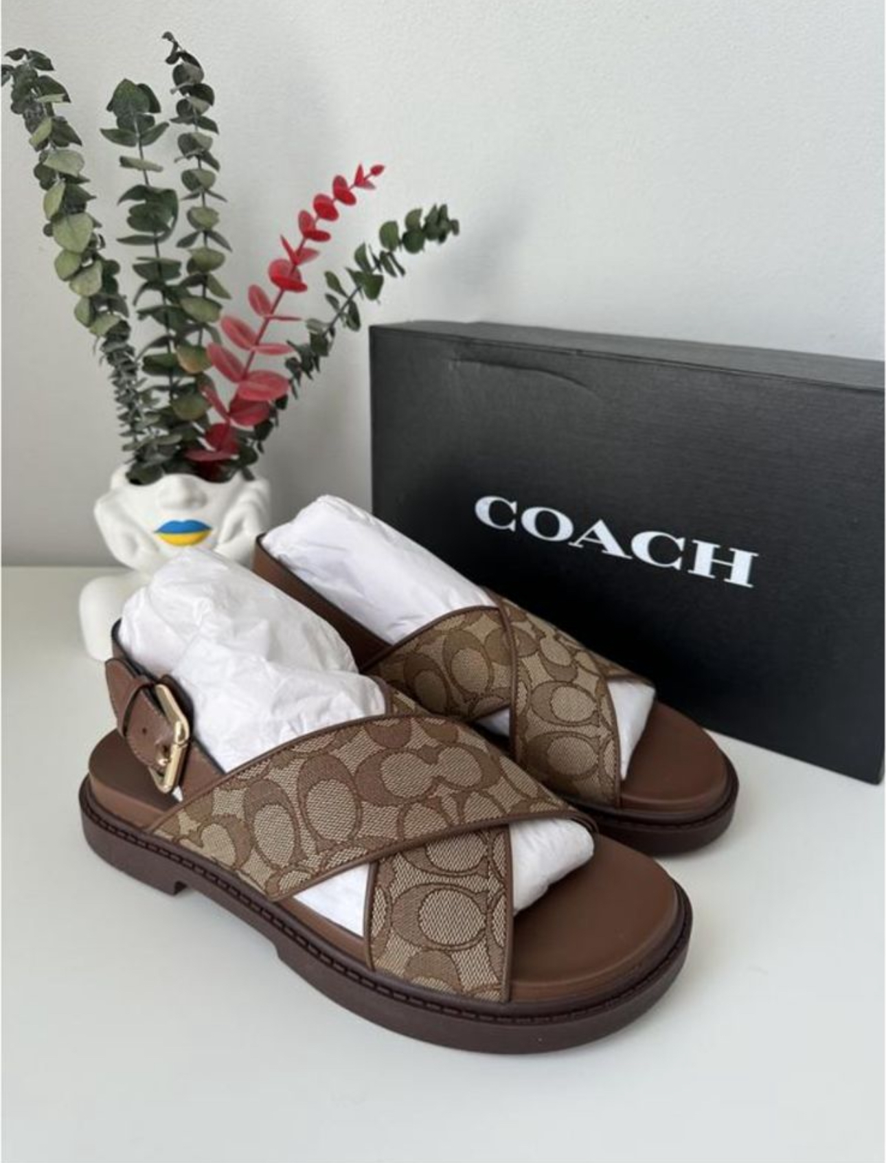 COACH® Outlet | Fraser Sandal In Signature Jacquard