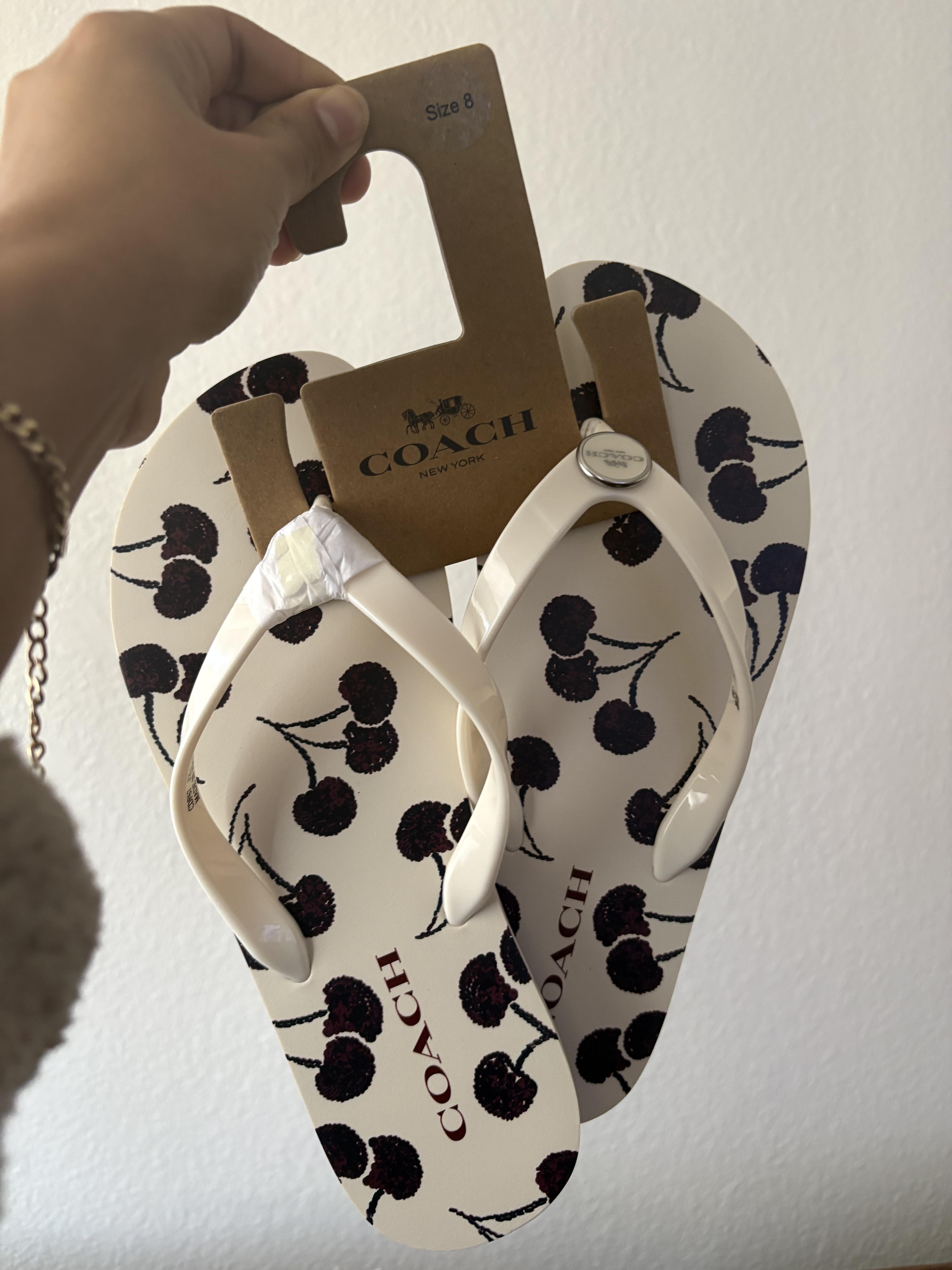 COACH® Outlet | Zayn Flip Flop With Cherry Print