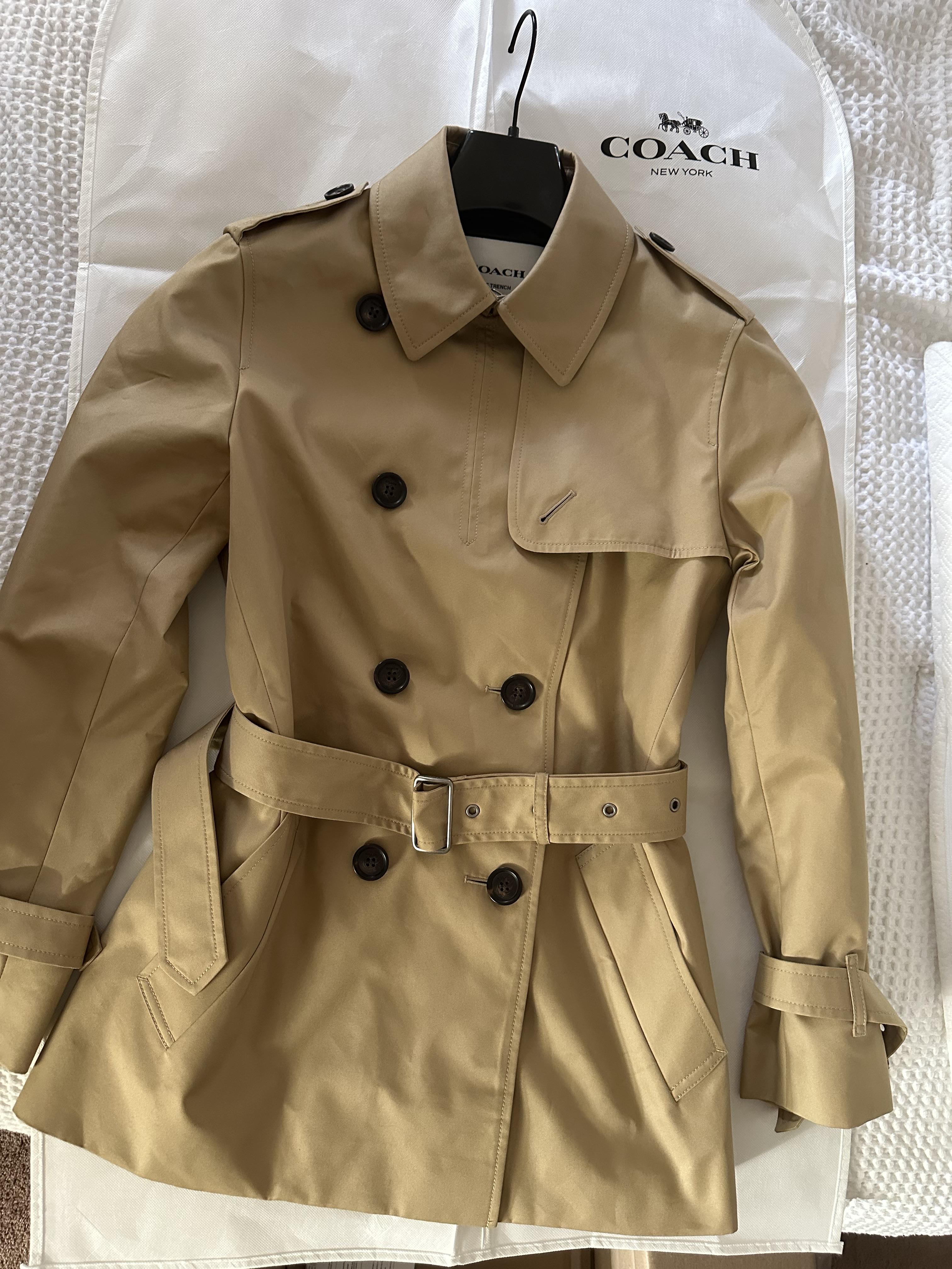 COACH® Outlet | Signature Lapel Short Trench