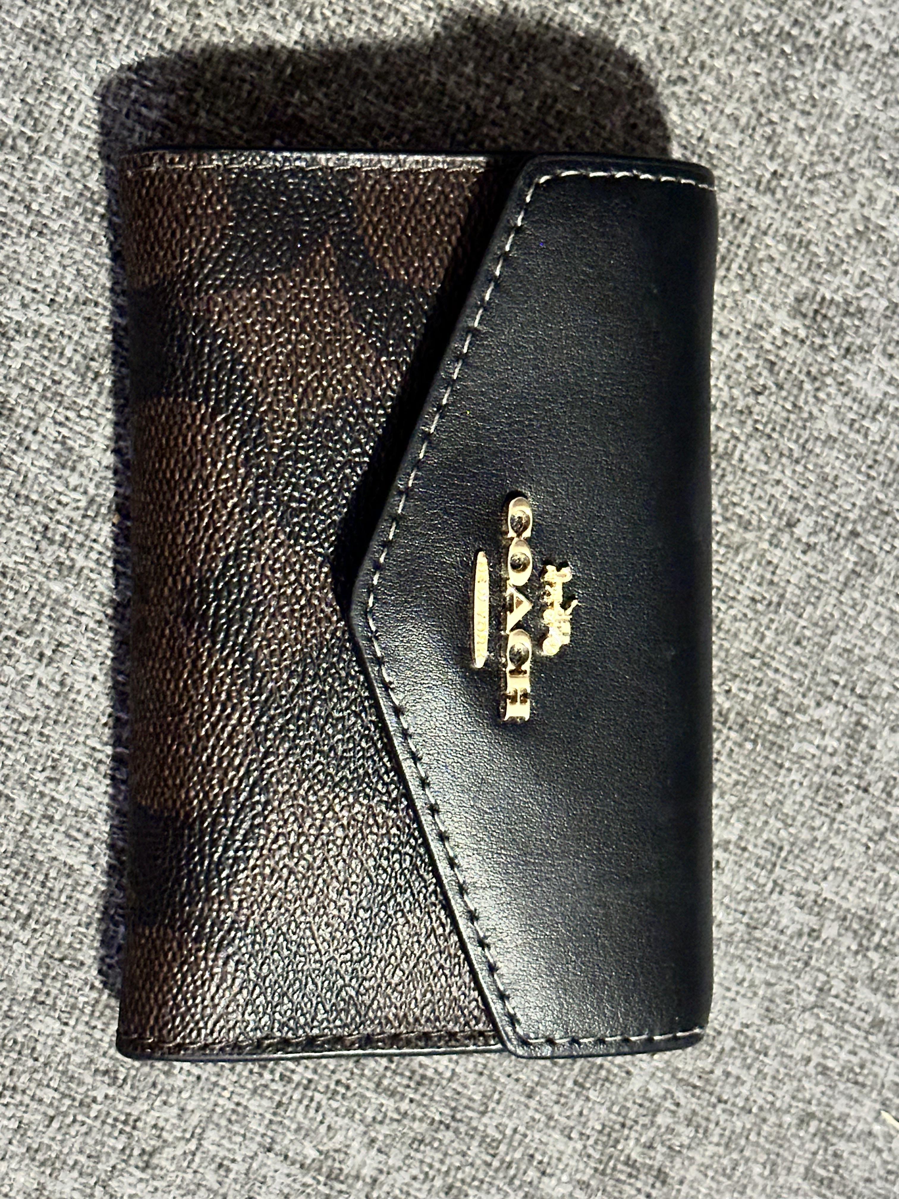 COACH® Outlet | Flap Card Case In Signature Canvas