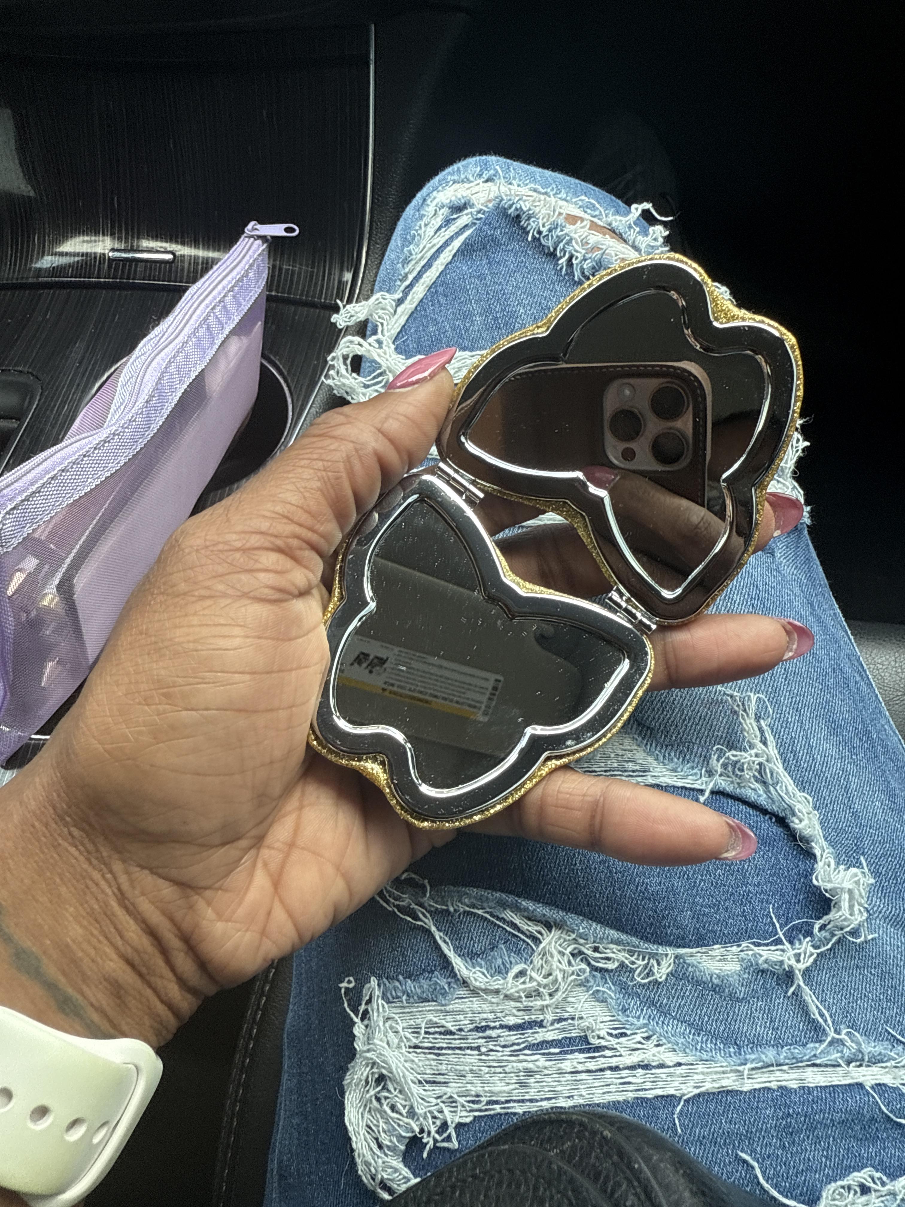 COACH® Outlet | Glitter Butterfly Compact Mirror