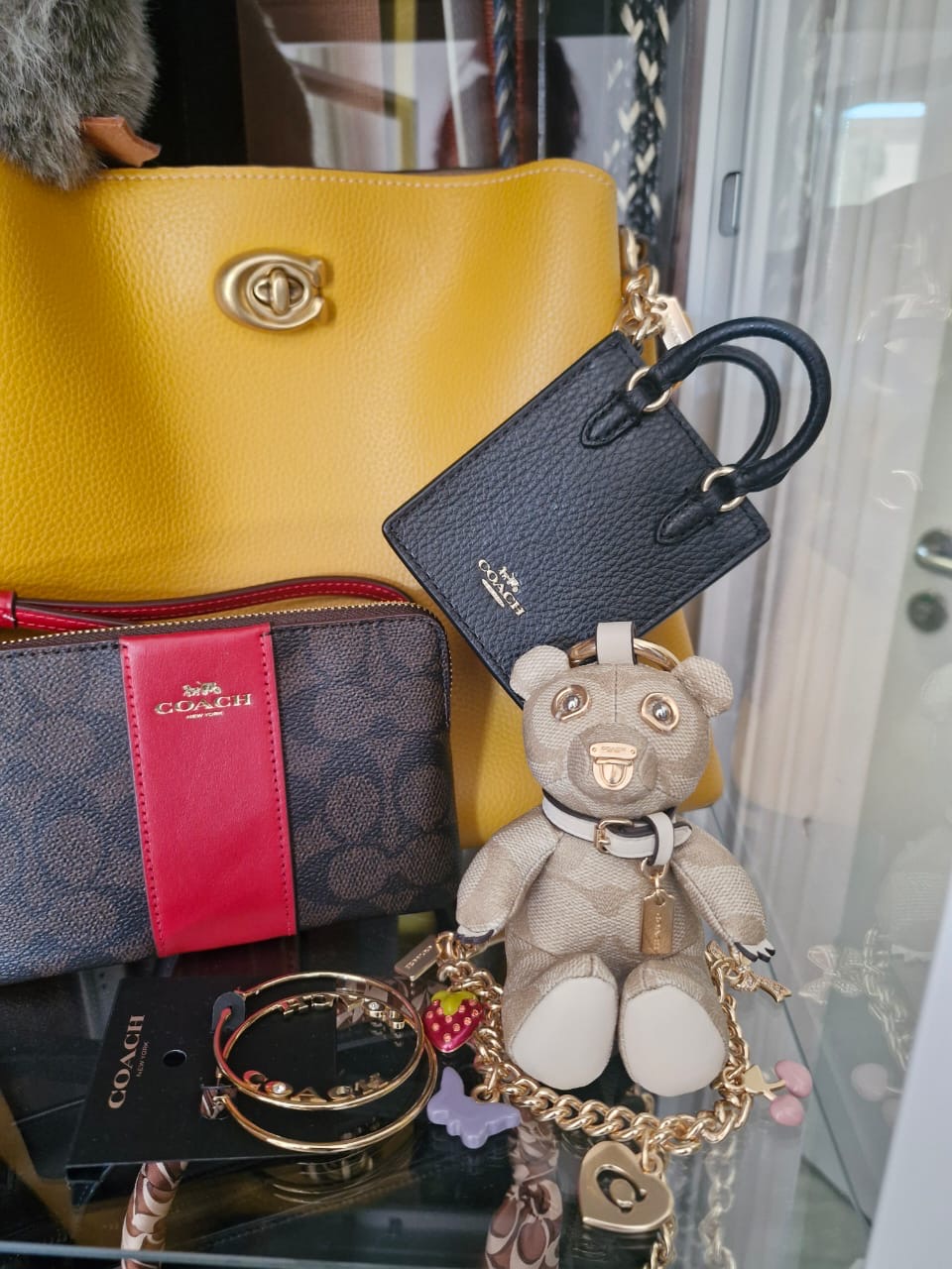 COACH® Outlet | Bear Bag Charm In Signature Canvas