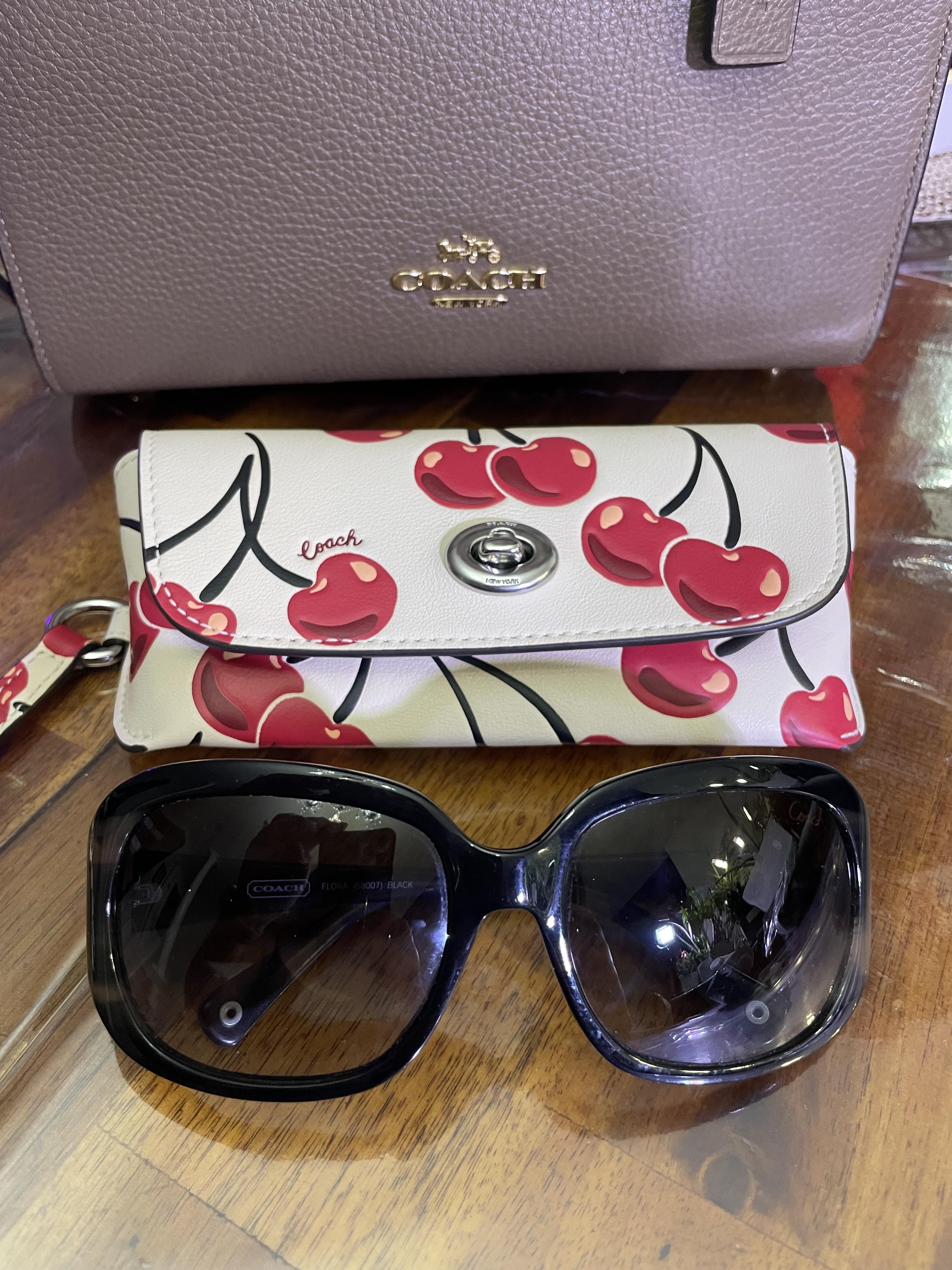 COACH® Outlet | Sunglass Case With Cherry Print