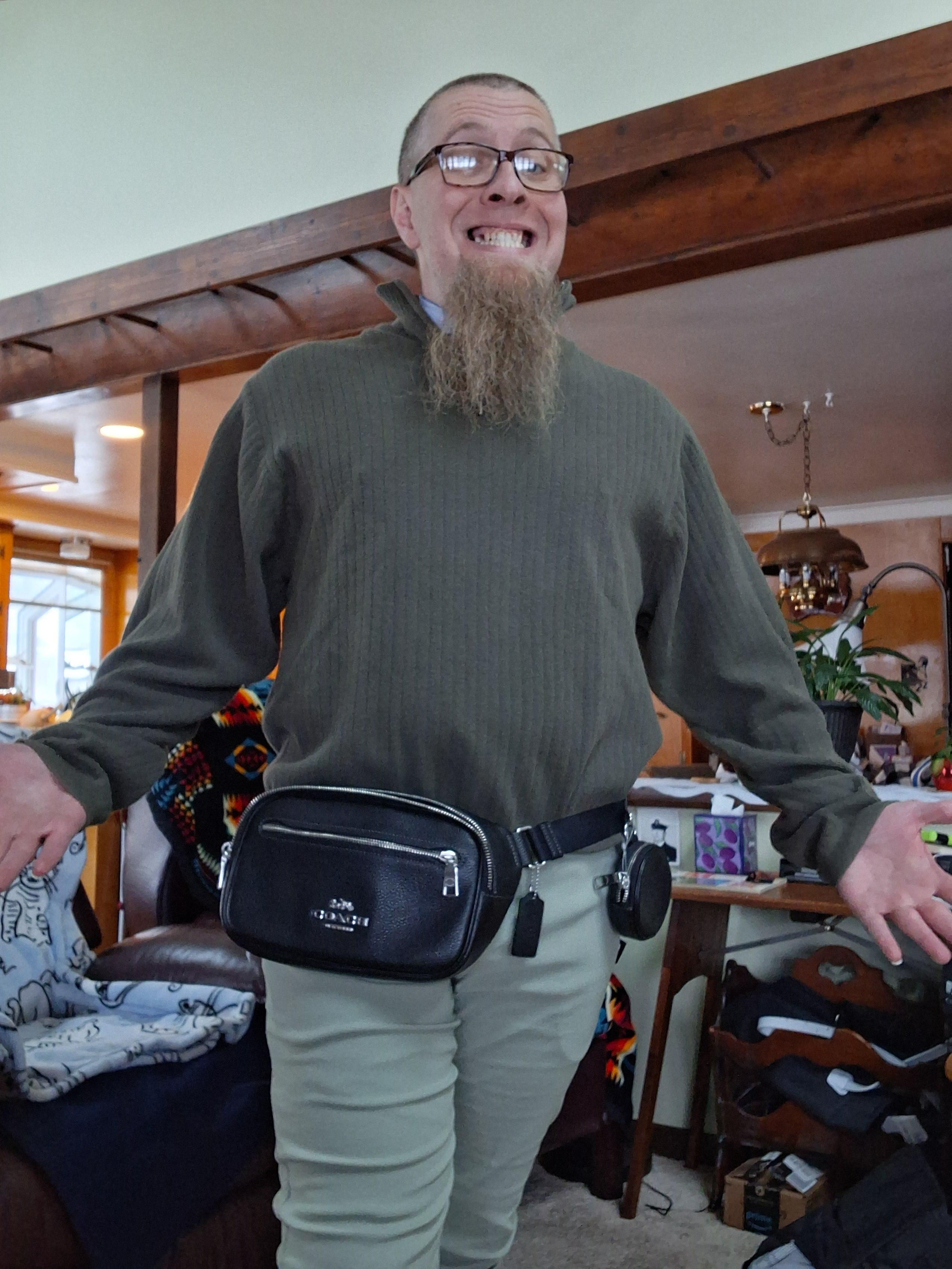 coach 2 way belt bag