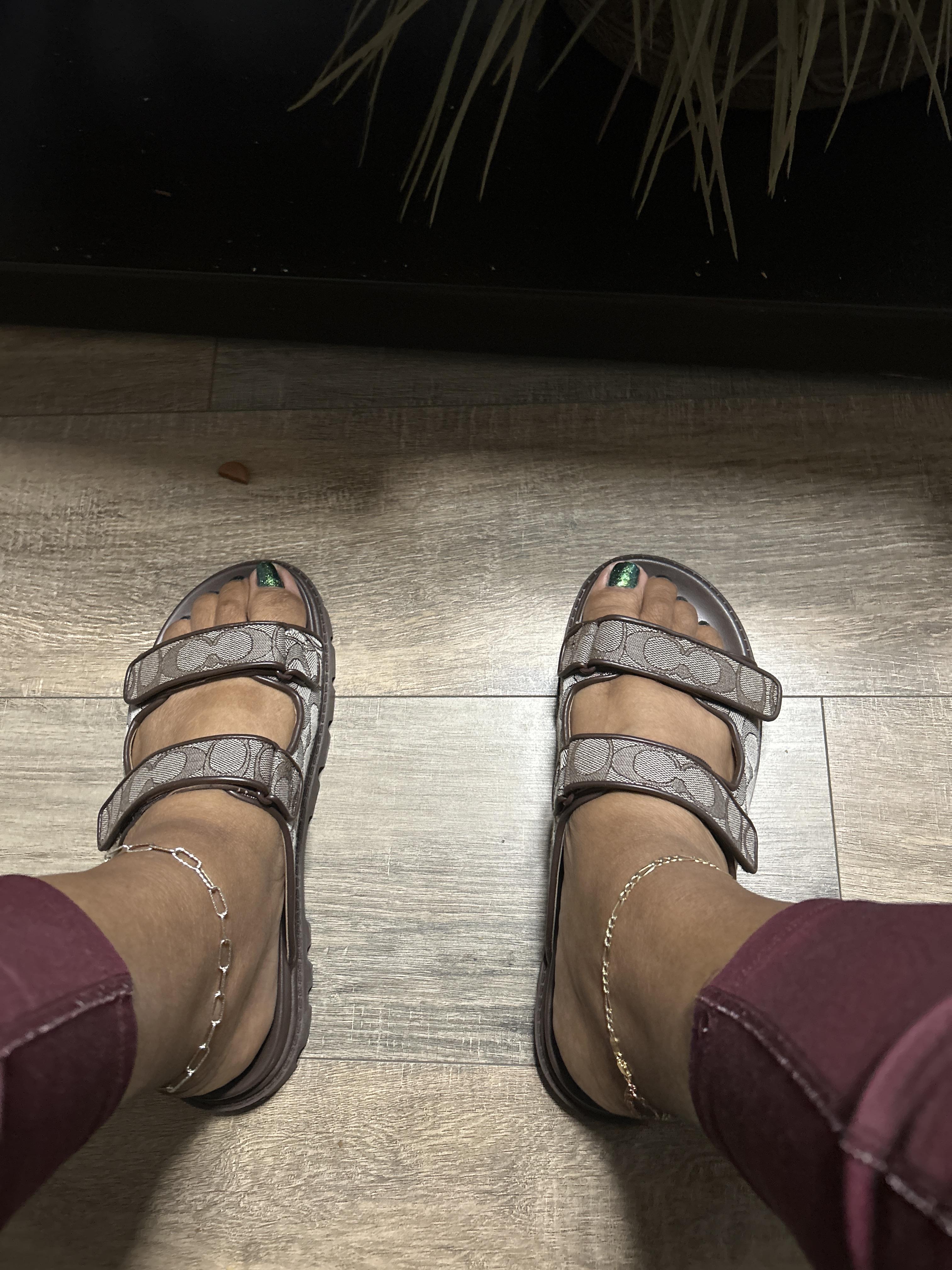 COACH® Outlet | Two Band Sport Slide In Signature Jacquard
