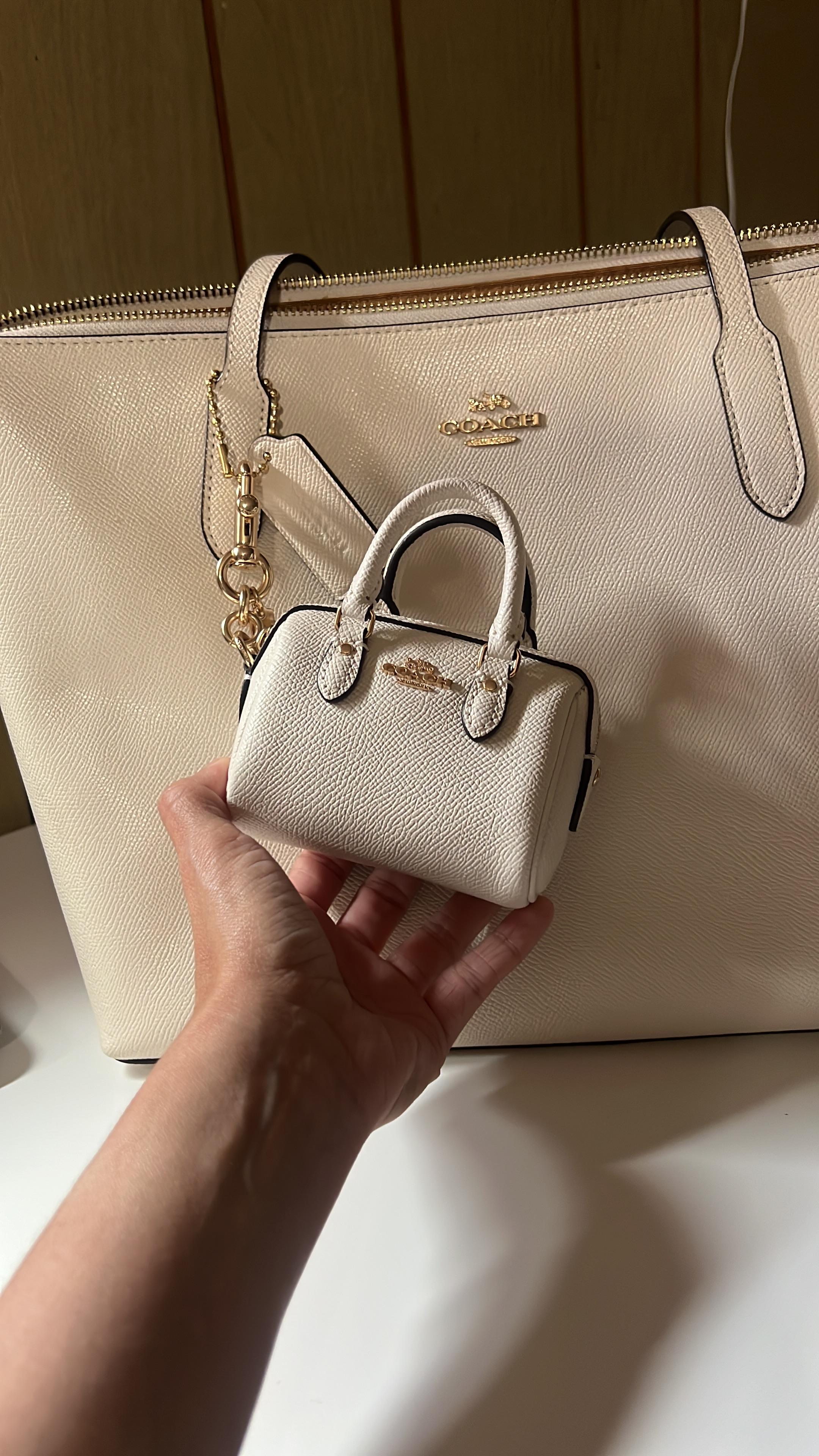 キーホルダー・キーリング COACH Mini Rowan Satchel CU279 Mini Tote Bag Charm CU280 COACH Mini Rowan Satchel CU279 Mini Tote Bag Charm CU280