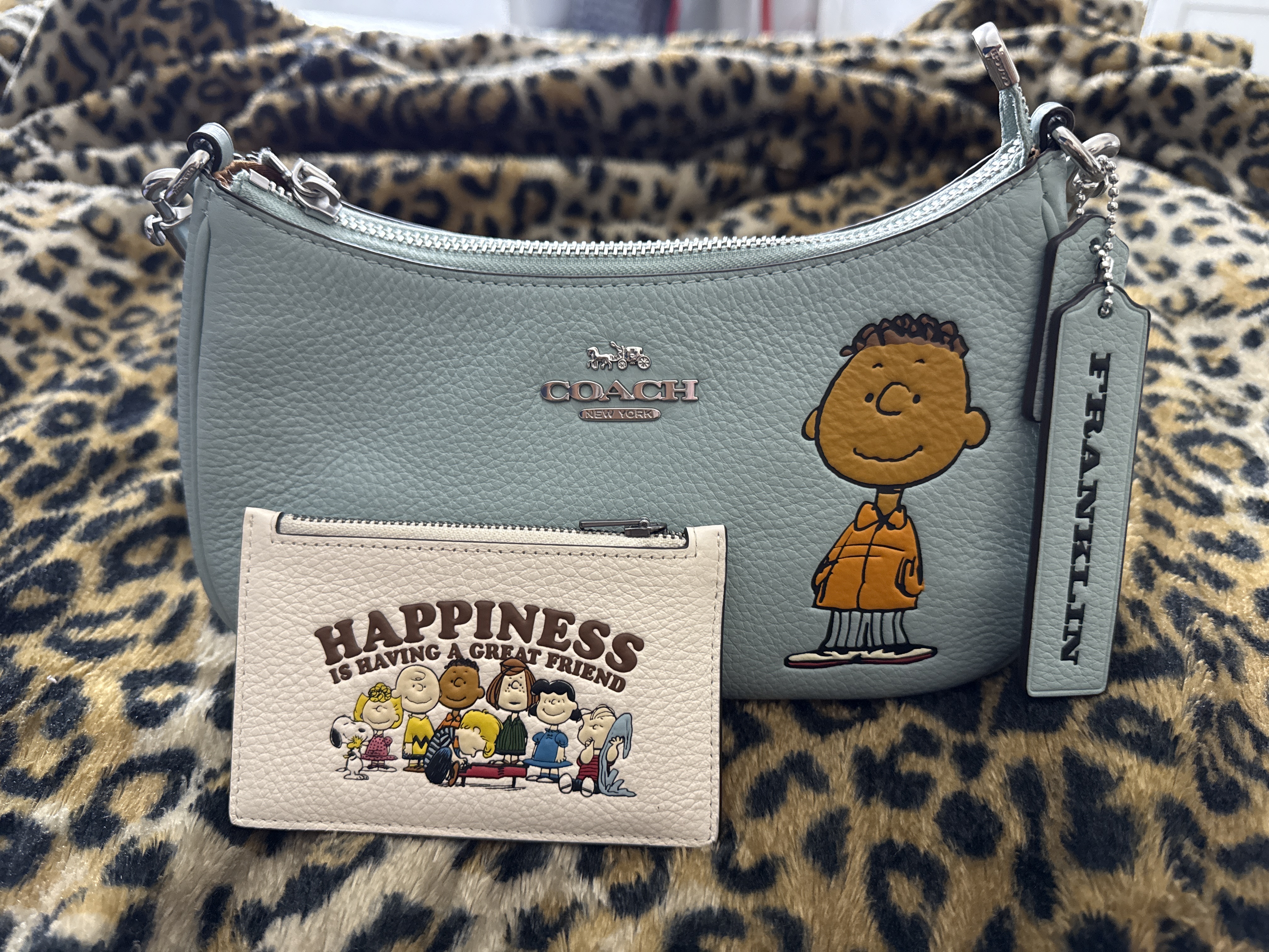 バッグ Coach Signature Zip Accessory Pouch Bag COACH® Outlet | Zip Card Case With Varsity Motif