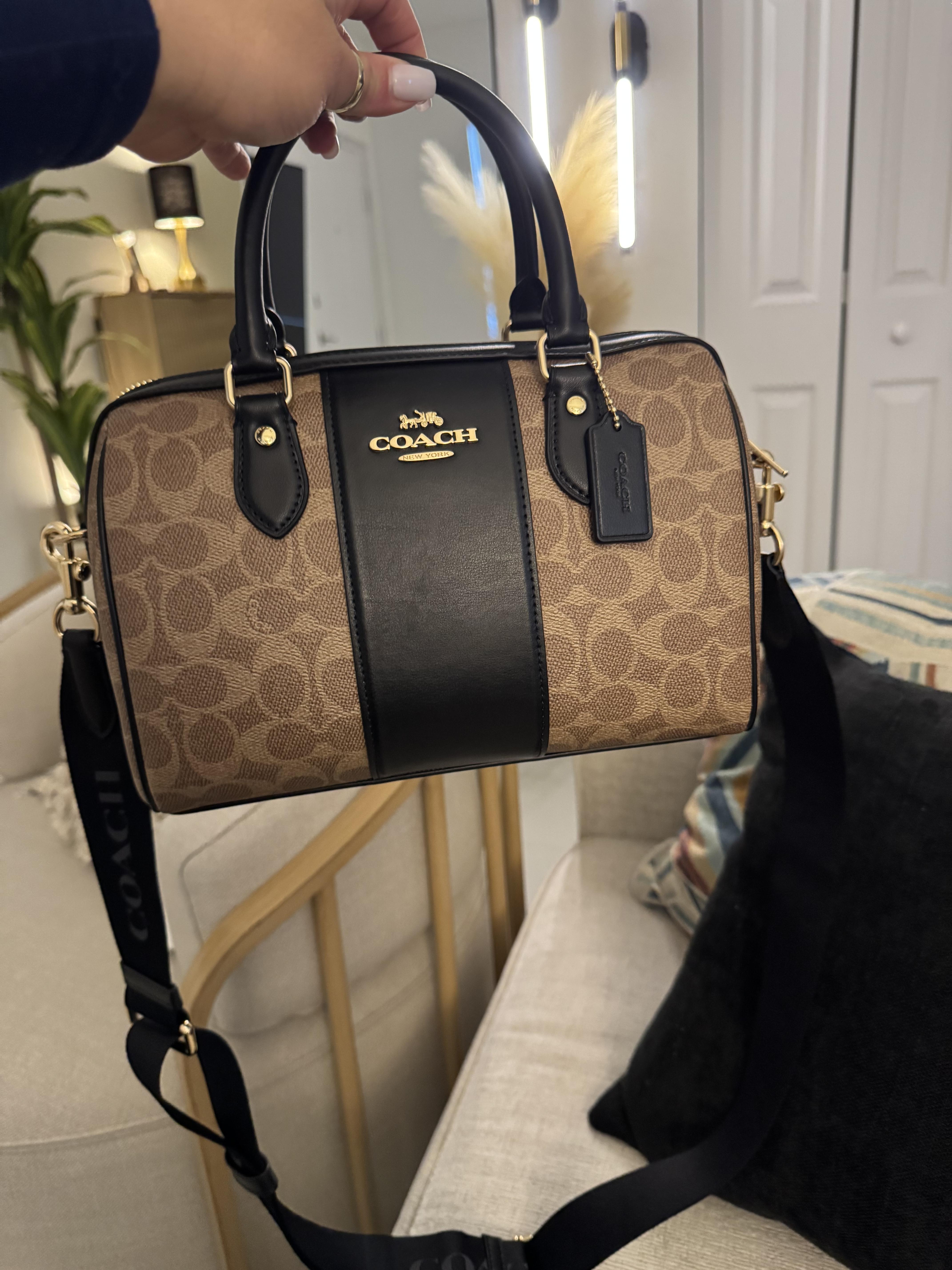 COACH® Outlet | Rowan Satchel Bag In Colorblock Signature Canvas