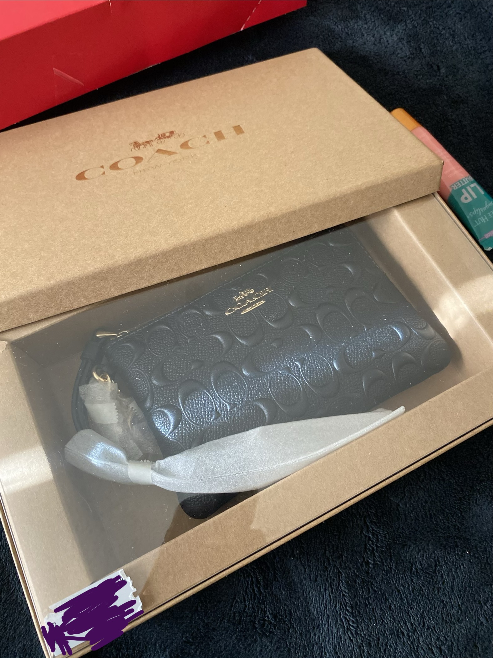 COACH® Outlet | Corner Zip Wristlet With Sketch Print