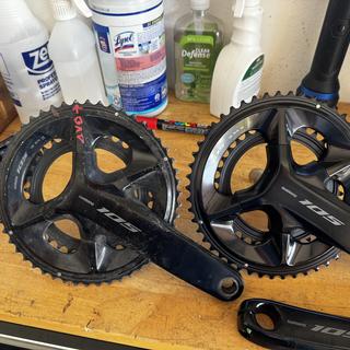 Pédalier Shimano 105 FC-R7100 - 165mm, 50-34T, 12 Vitesses, Noir (neuf)