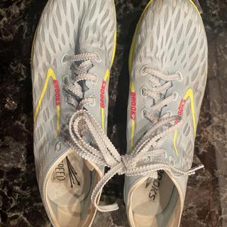 スパイク・シューズ Brooks ELMN8 7 26 Brooks ELMN8 7 Unisex Running Shoes Sz 13 Spikes Cleats Blue Glow