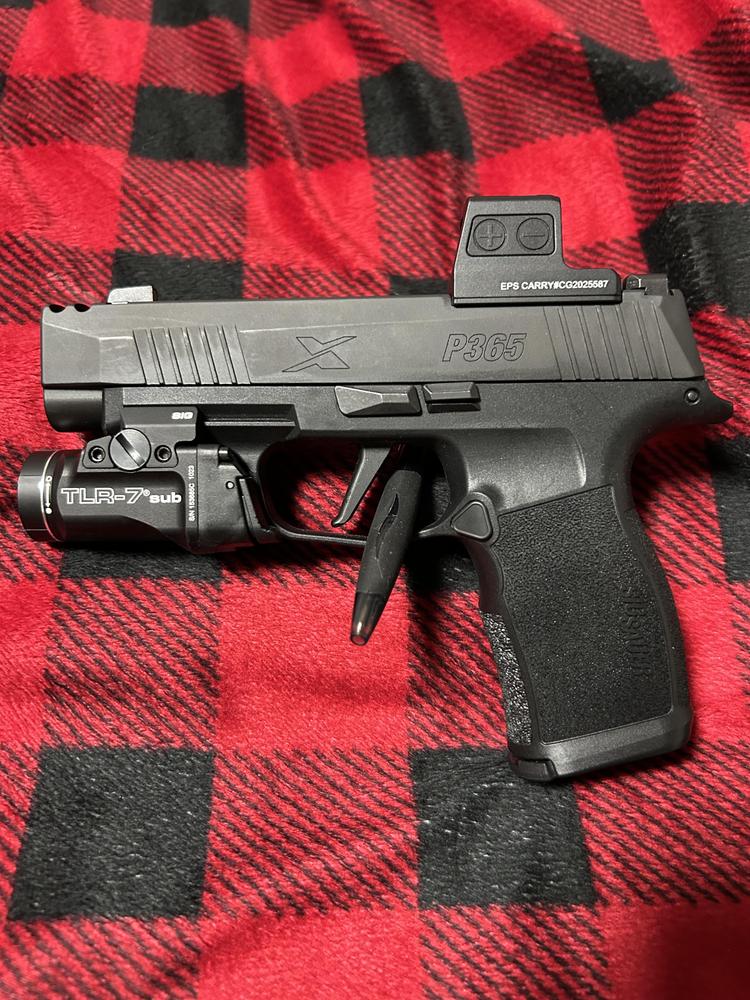 thumbnail interactive-video image 1 of Unbranded Complete Slide Assembly For SIG P365, P365XL, X-MACRO – RMSC Optic Cut, 9mm, Black Steel 1 of 5