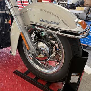 V-Twin Mfg. Front Chrome V-Design Fender Trim Rail For Harley FL