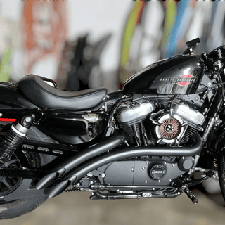 Bassani Radial Sweepers Exhaust With Heat Shields For Harley