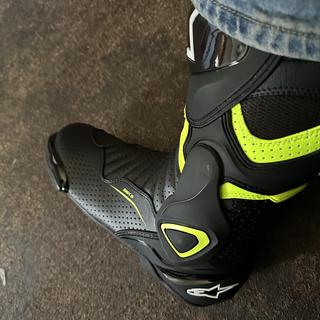 バイクウェア・装備 alpinestars smx-6 v2 blk/yellow 26cm Amazon.com: Alpinestars Smx-6 V2 Vented Boots, 36, Black