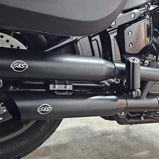 S&S Cycle Slash Cut Slip-On Mufflers For Harley Dyna 2008-2017