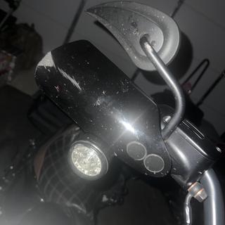 thumbnail image 2 of Memphis Shades MEB7221 Black Opaque Hand Guards For Motorcycles 2 of 14