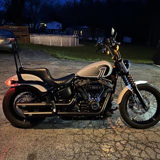 LE PERA Cobra Full-Length Seat - Diamond - Black - Sportster 