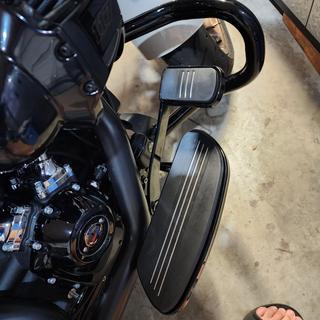 2014-2023 Harley Accessory Mofun Rear Brake Pedals Chrome For Harley Touring Models 2014-2023 | Fits Road Glide, Road King, Electra Glide Without