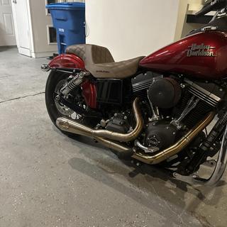 マルーン SP Concepts Lane Splitter 2-Into-1 Exhaust System For Harley