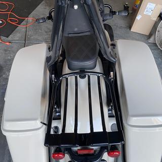 HogWorkz Air Glide Two Up Luggage Rack For Harley Touring