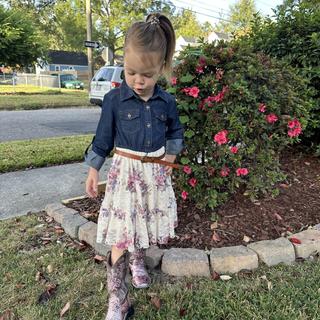 Shyanne Girls' Aria Faux Leather Western Boots - Square Toe | Boot