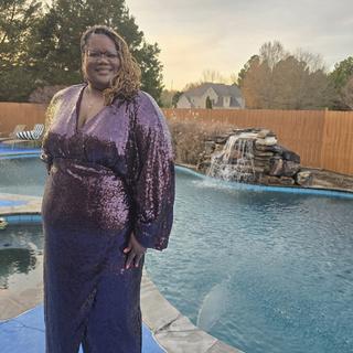 Dolman Sleeve Sequin Dress | ELOQUII
