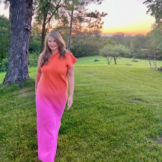 Maxi Ombre Sweater Dress - Asymmetrical Fit, 4495248 | ELOQUII