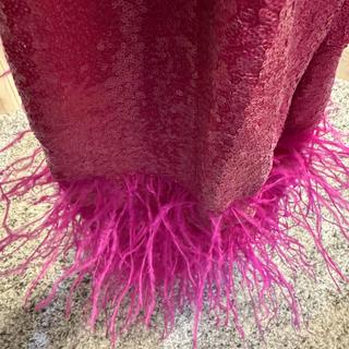 eloquii kate spade pink feather dress ELOQUII x kate spade new york Sequin And Feather Mini Dress