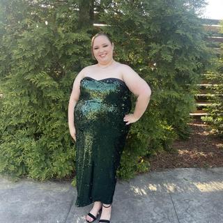 ELOQUII x kate spade new york Sequin Column Dress With Bustier | ELOQUII